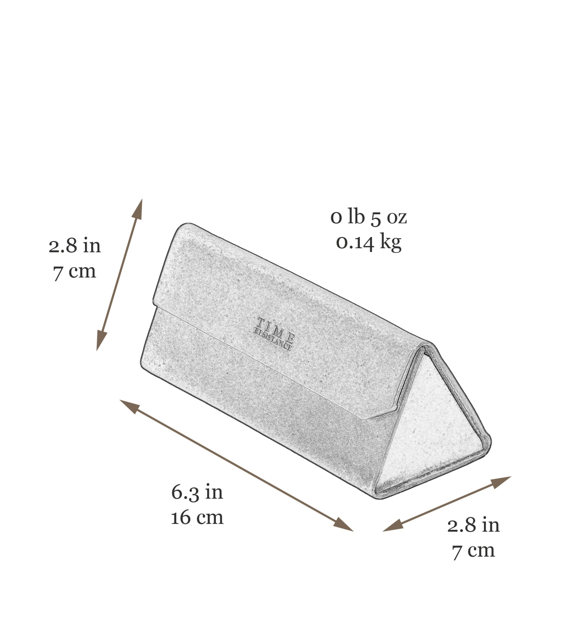 Składane skórzane etui na okulary - The Riddle of the Sands