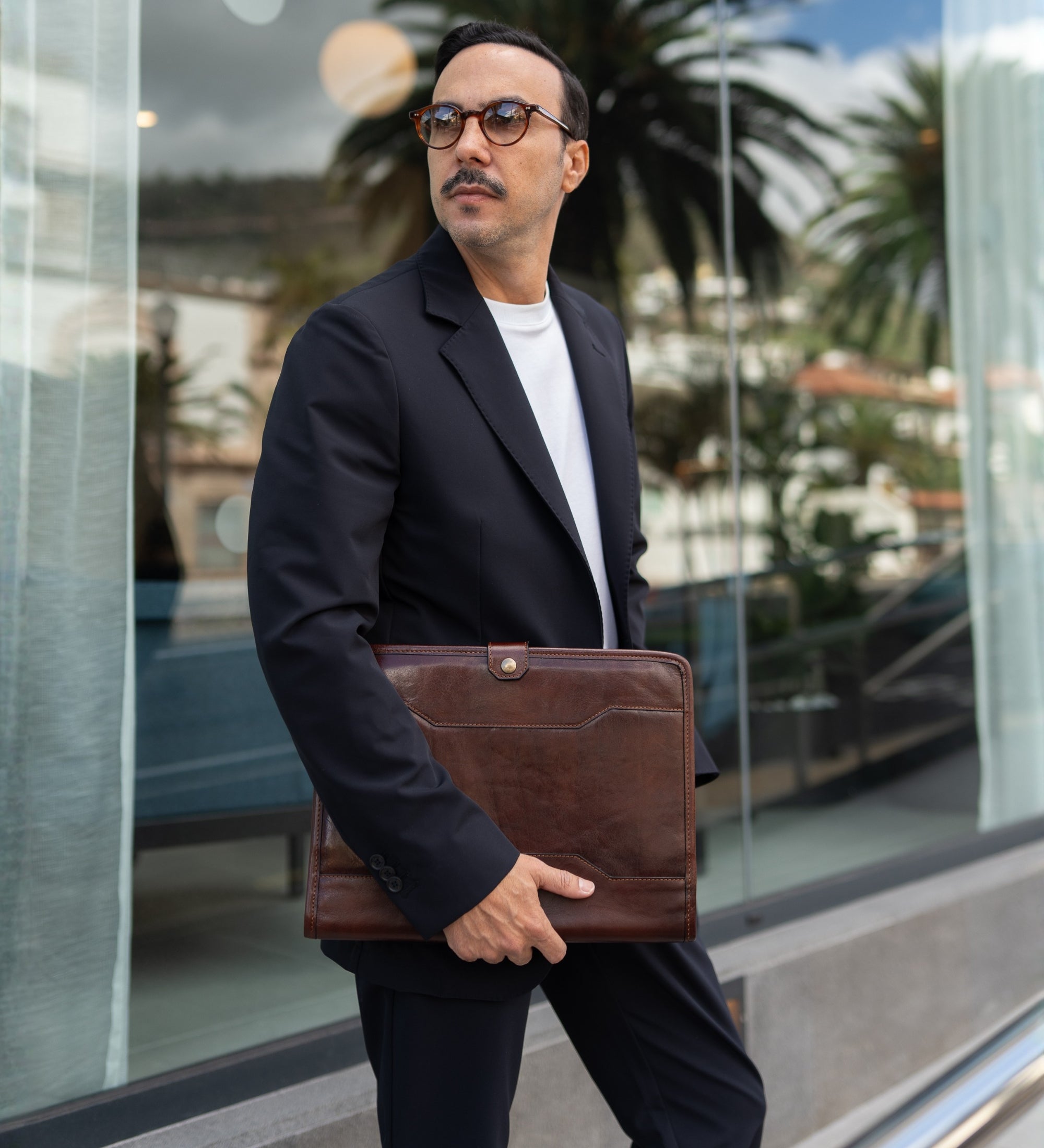 Skórzany organizer folder na dokumenty A4 - The Call of the Wild