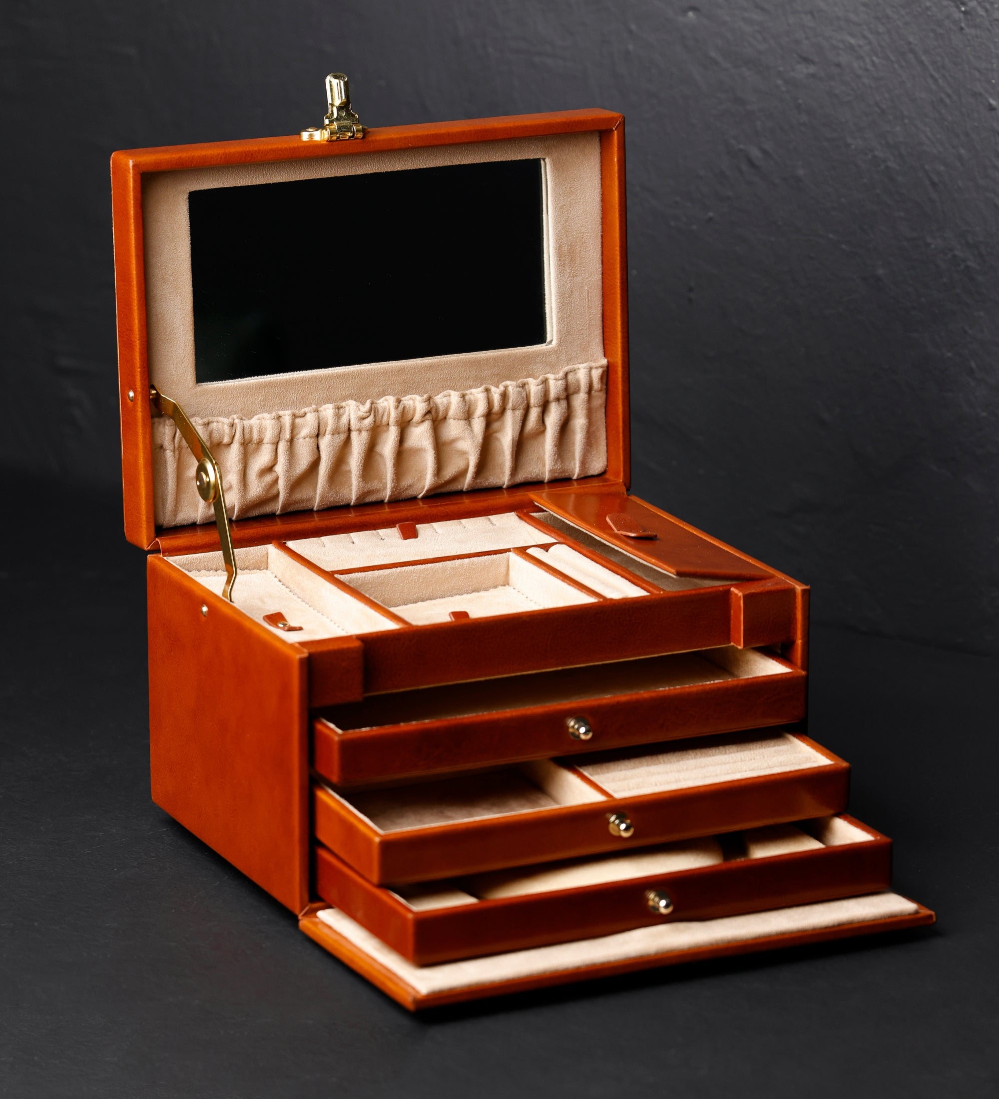 Duża szkatułka na biżuterię ze skóry dla kobiet - The Portrait of a Lady