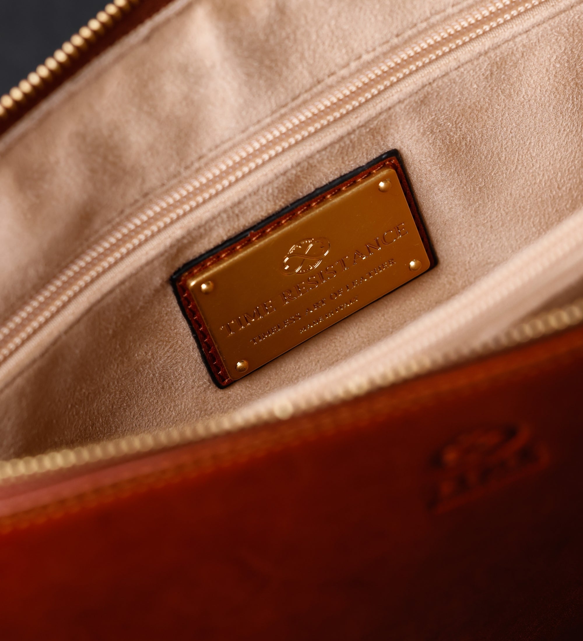 Duża skórzana kopertówka męska torebka - The Brothers Karamazov