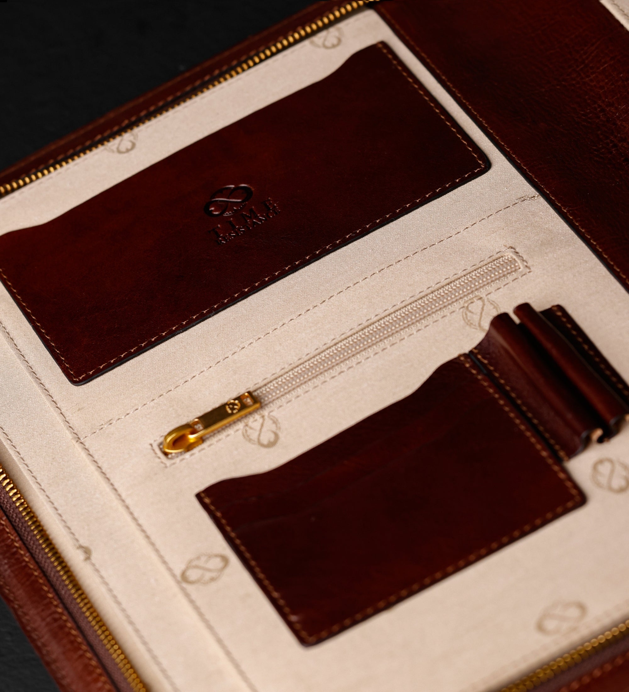 Skórzany organizer folder na dokumenty A4 - Candide