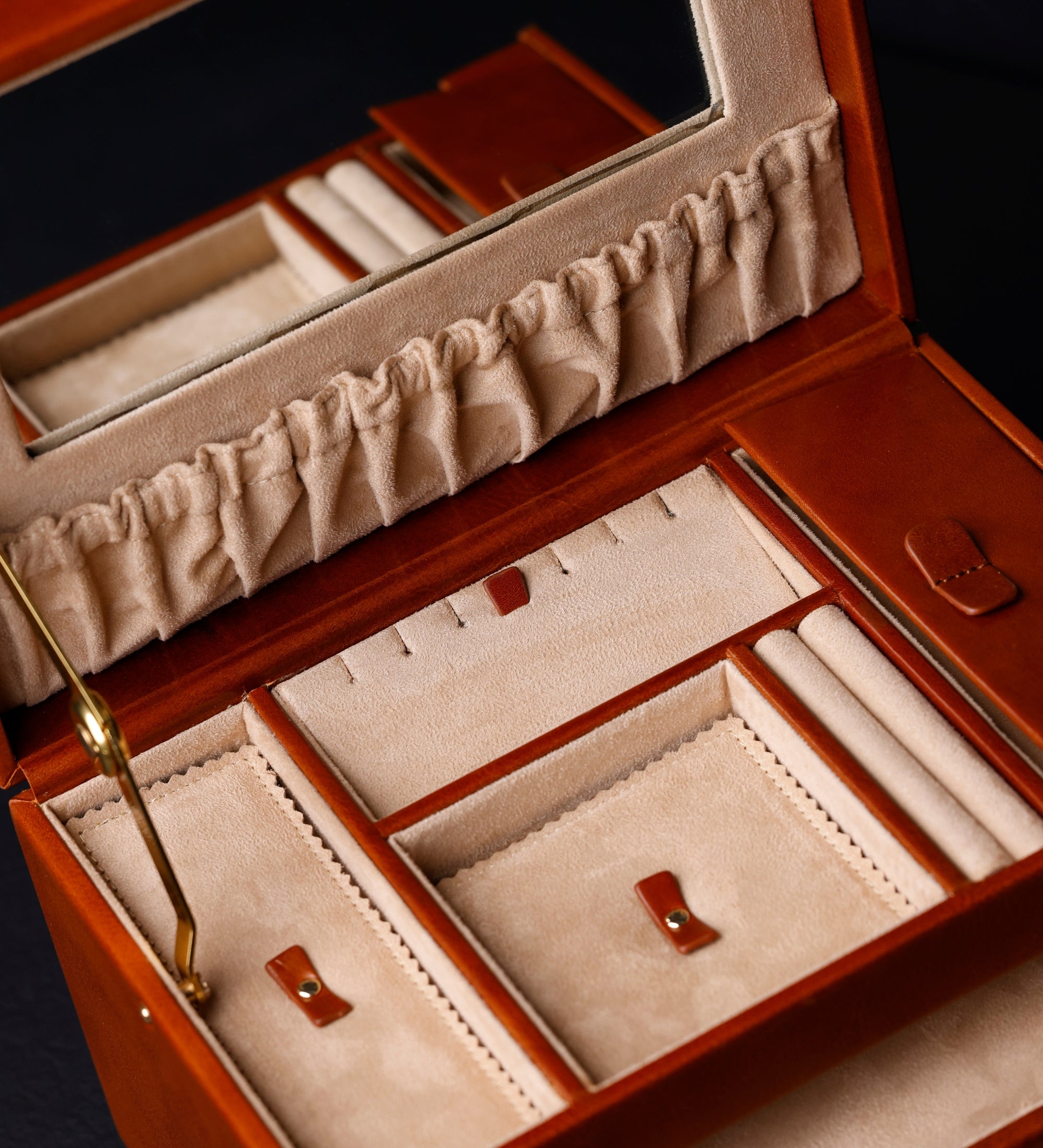 Duża szkatułka na biżuterię ze skóry dla kobiet - The Portrait of a Lady