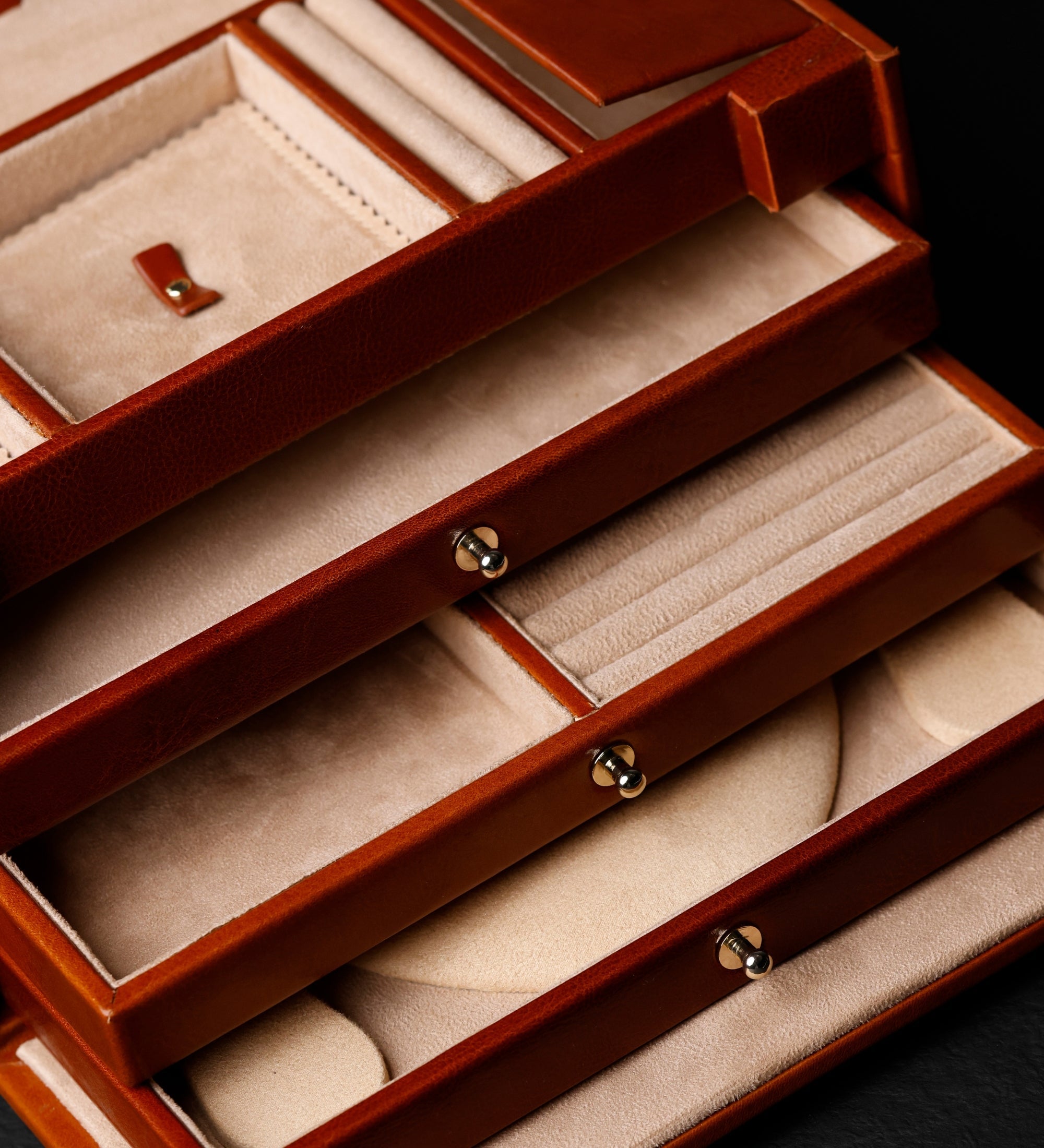 Duża szkatułka na biżuterię ze skóry dla kobiet - The Portrait of a Lady