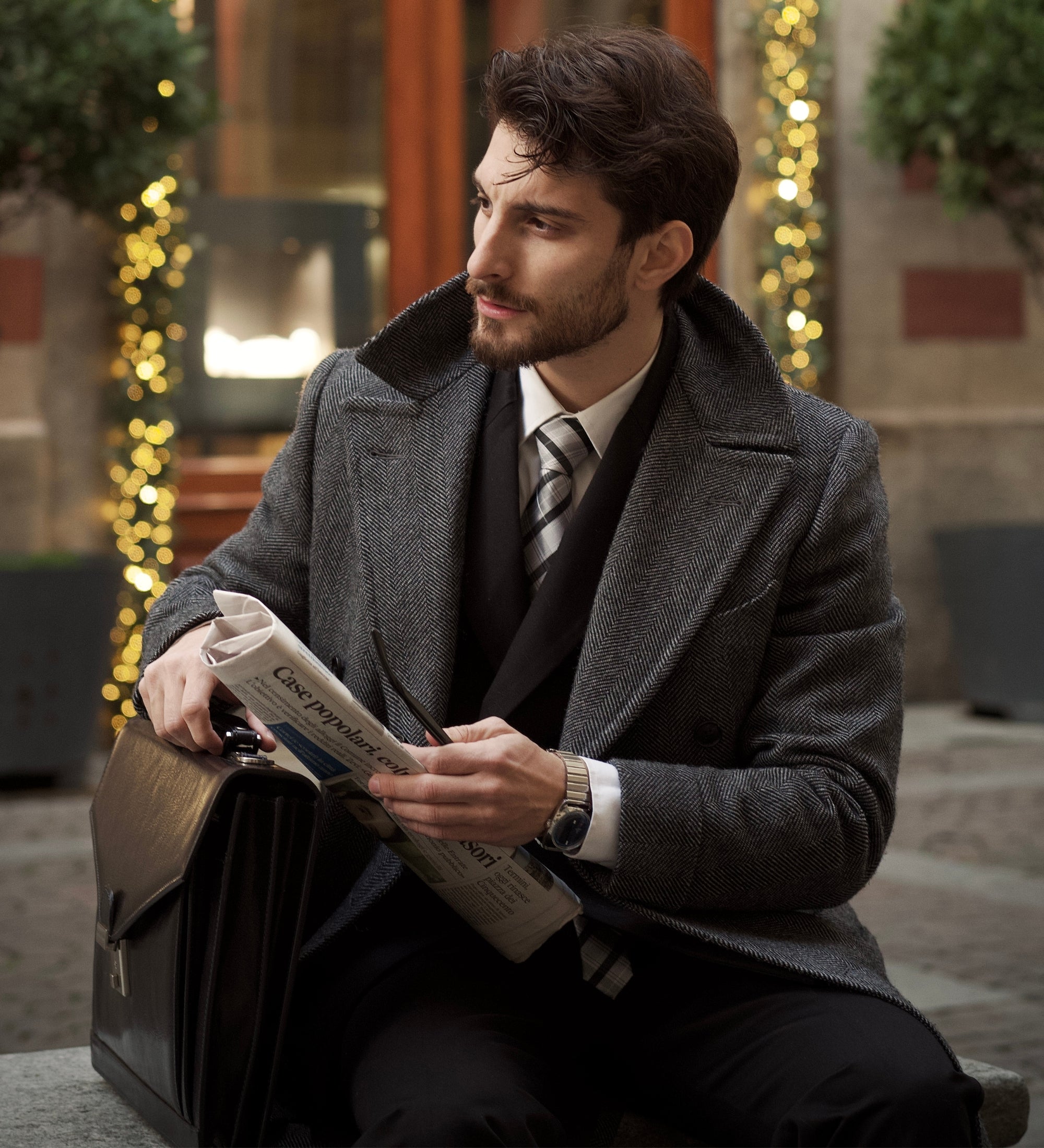 Teczka skórzana o klasycznym designie - The Magus