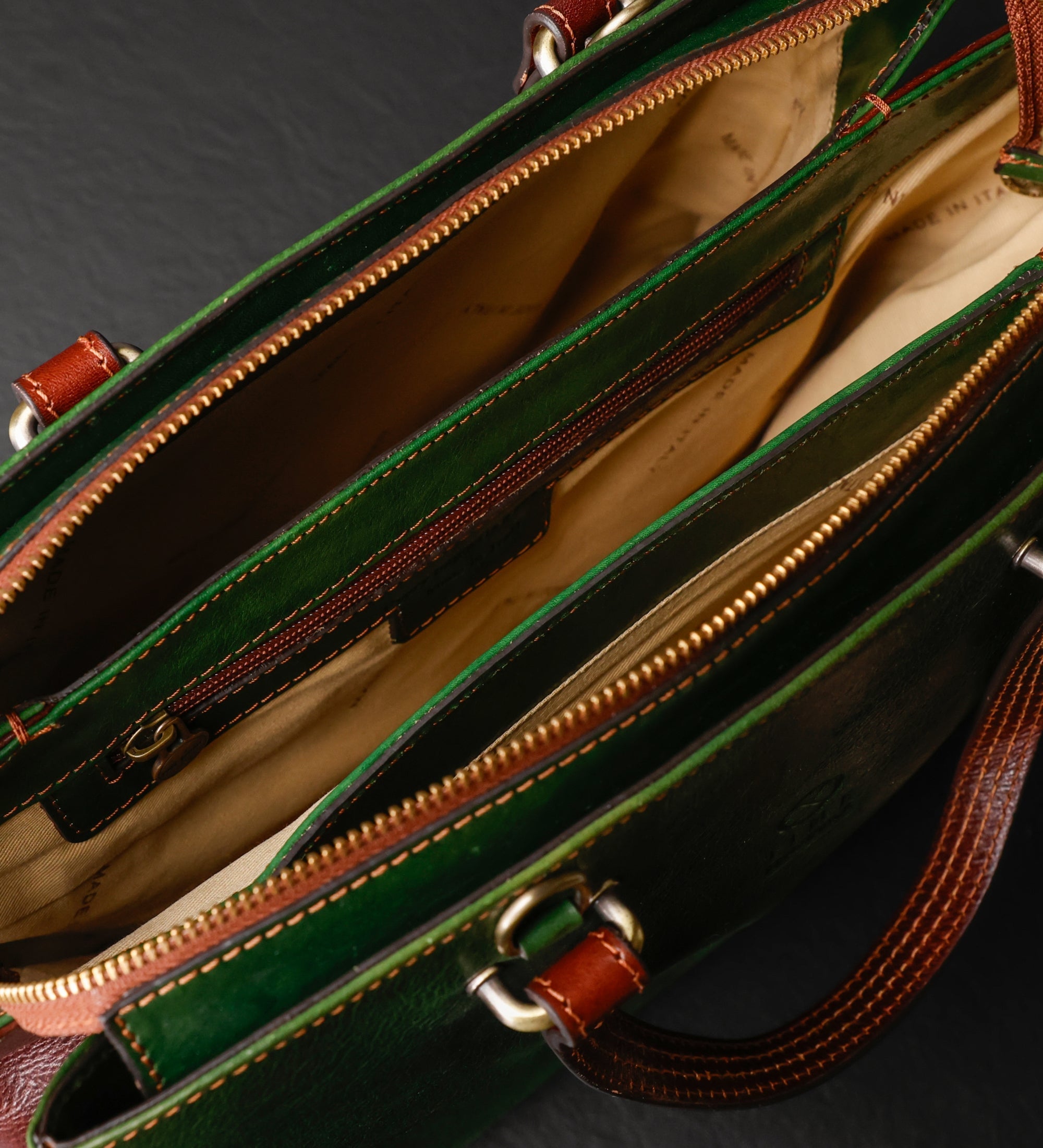 Skórzana torba shopper, torba na ramię dla kobiet - The Scarlet Letter