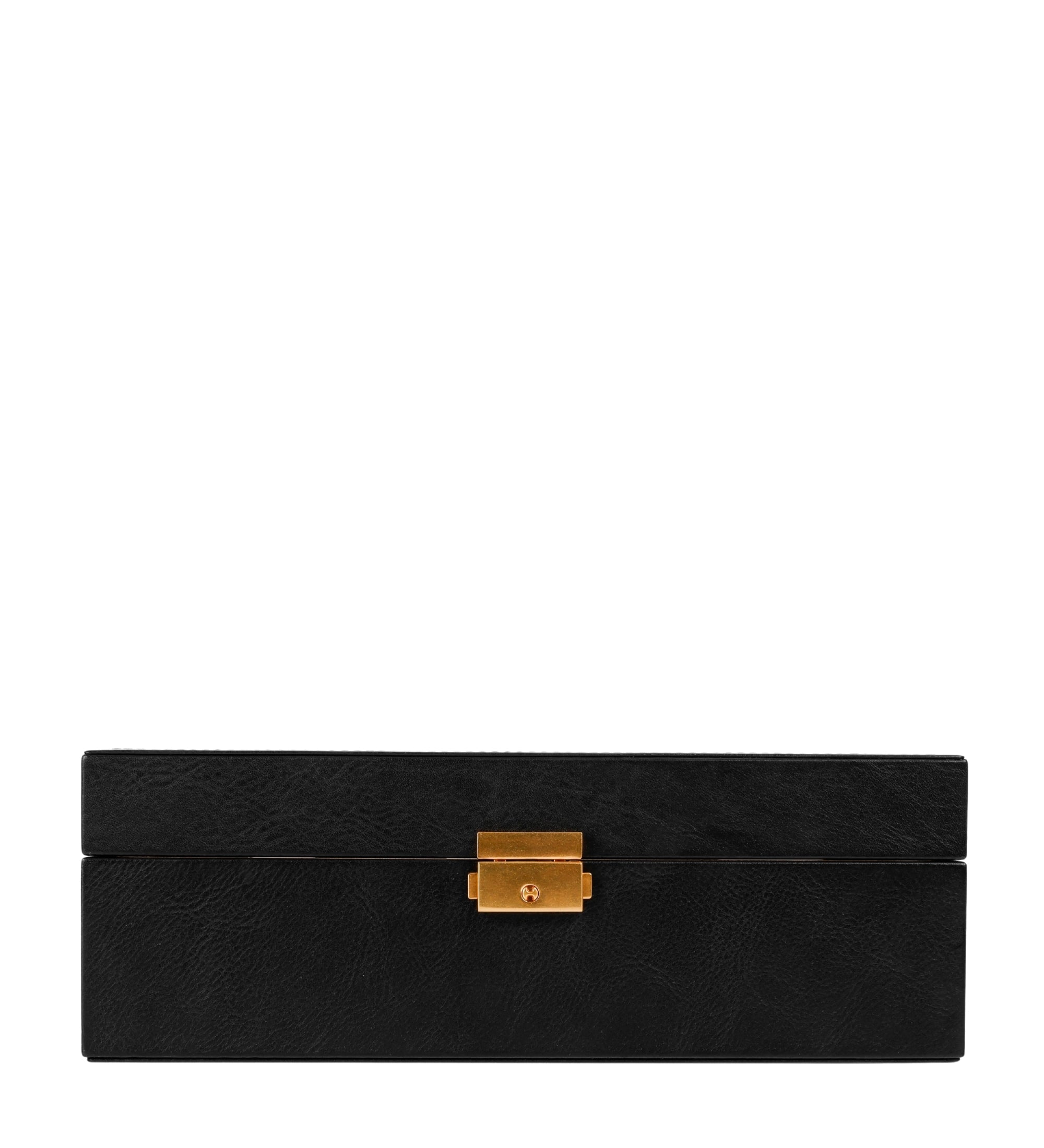 Skórzane pudełko na zegarki, organizer na zegarki - Silence