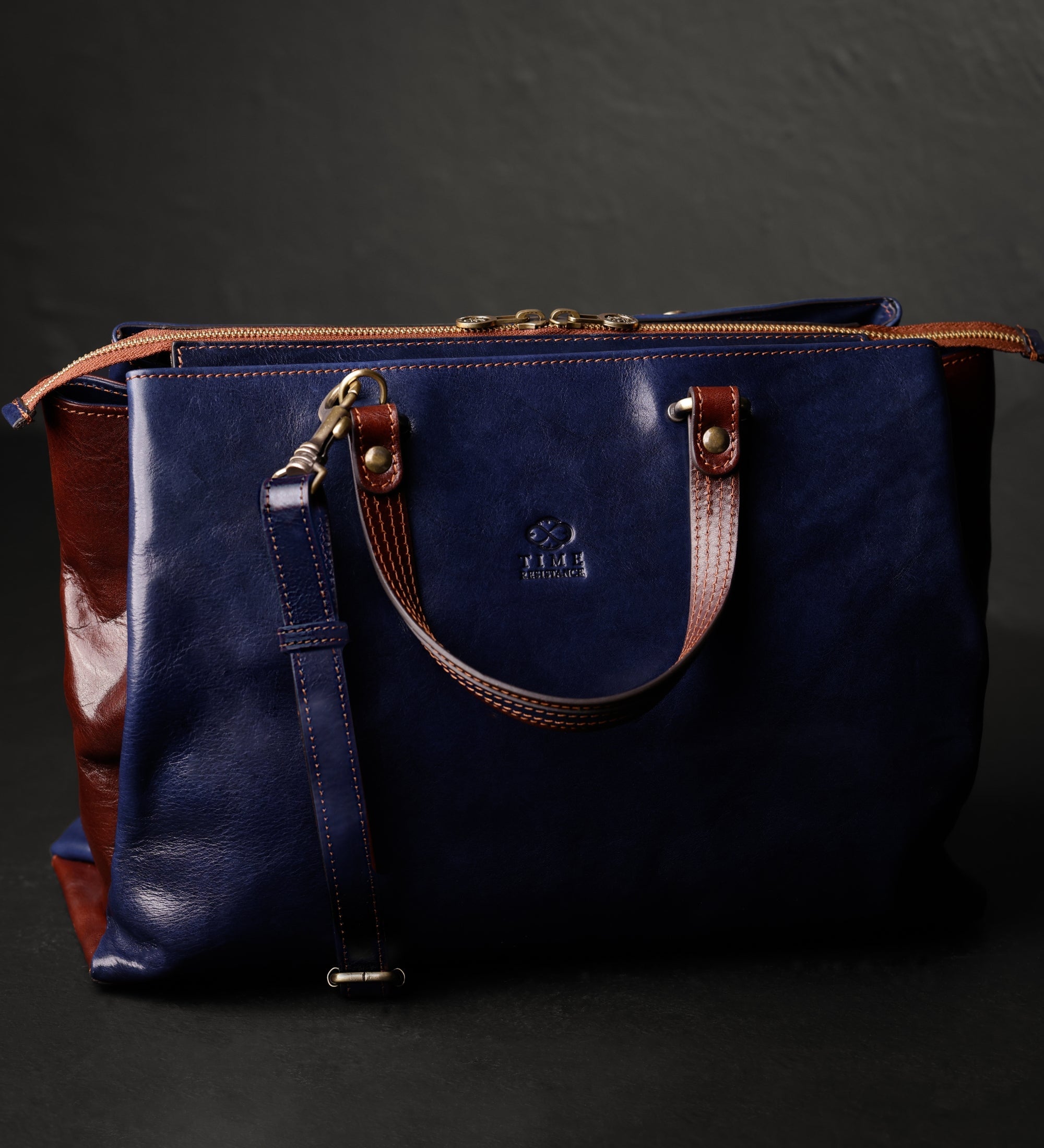 Skórzana torba shopper, torba na ramię dla kobiet - The Scarlet Letter