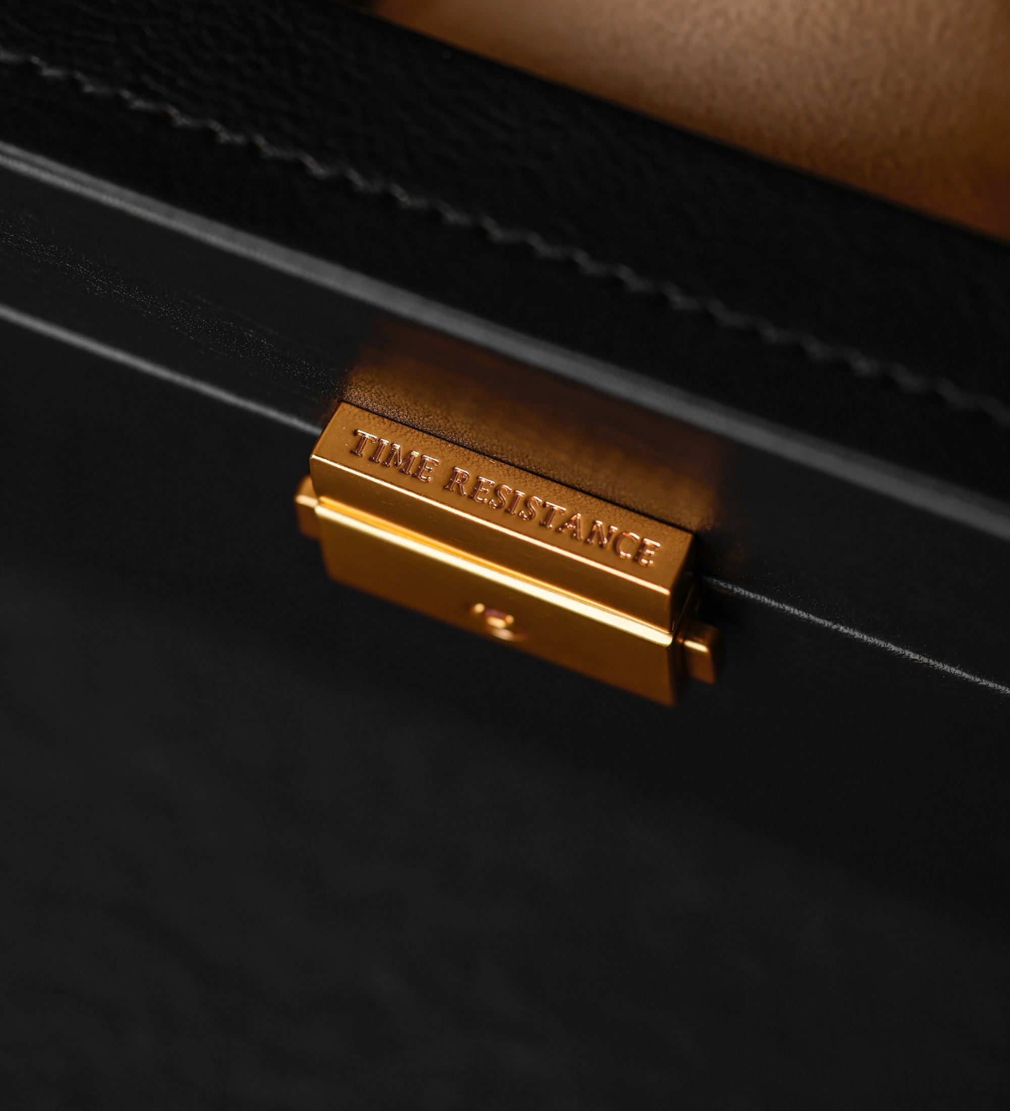 Skórzane pudełko na zegarki, organizer na zegarki - Silence