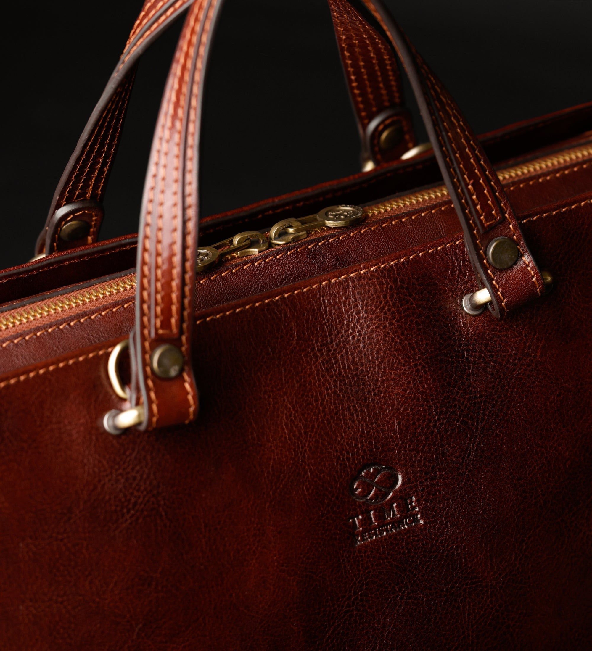 Skórzana torba shopper, torba na ramię dla kobiet - The Scarlet Letter