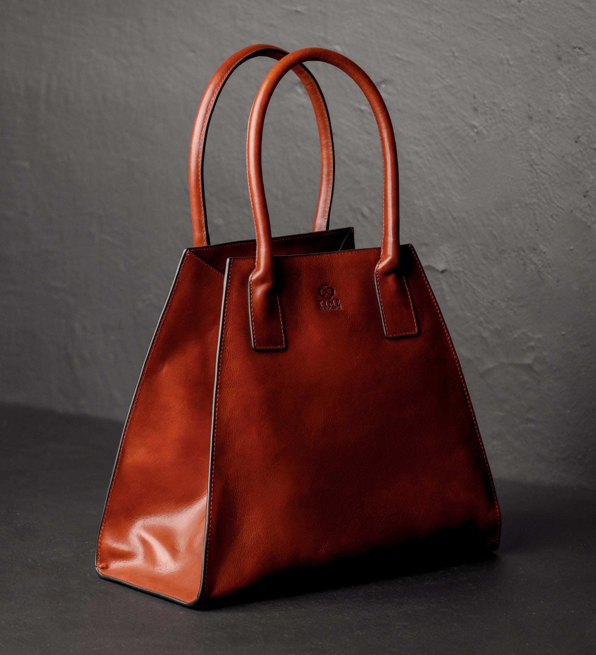 Skórzana torebka shopper dla kobiet - The Woman In White