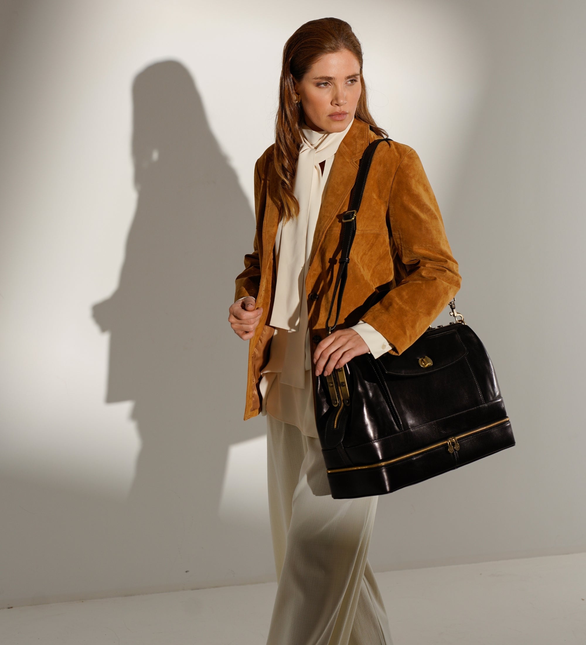 Skórzana torba lekarska damska, skórzana torebka - Doctor Faustus