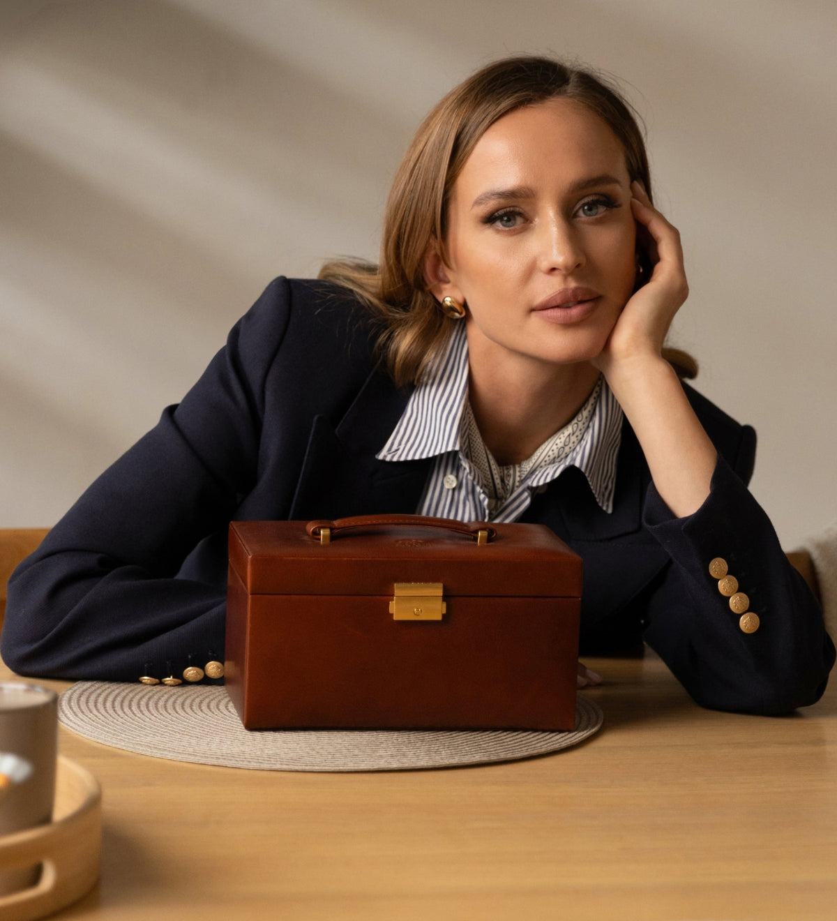 Szkatułka na biżuterię ze skóry dla kobiet - Beloved
