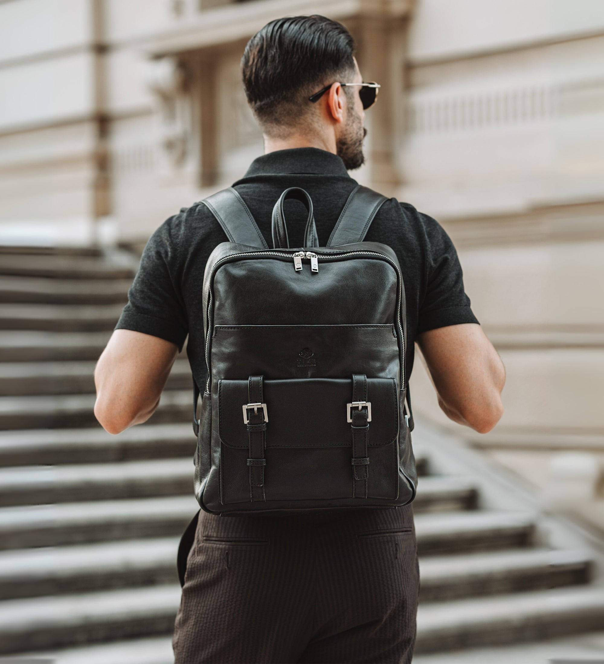 Duży plecak skórzany dla mężczyzn - The Divine Comedy