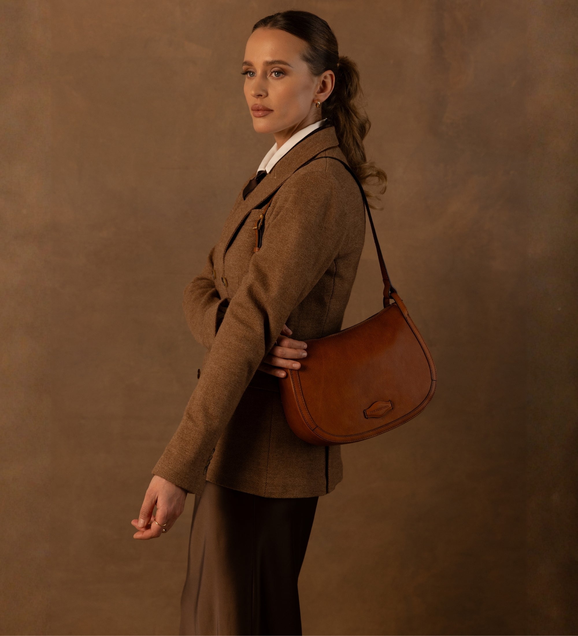 Skórzana torba typu hobo dla kobiet - La Noia