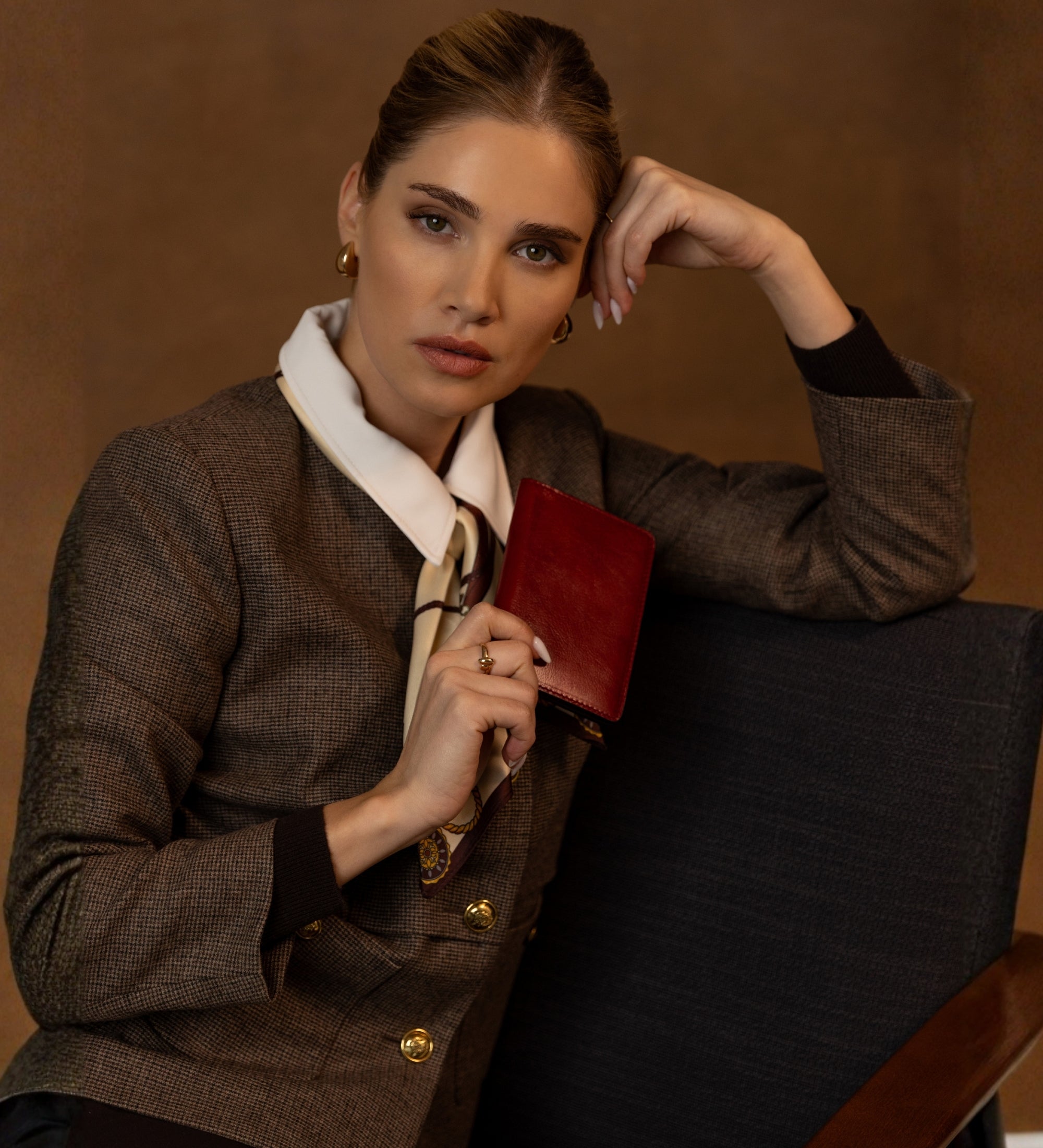 Małe skórzane etui na paszport dla kobiet - Gulliver's Travels