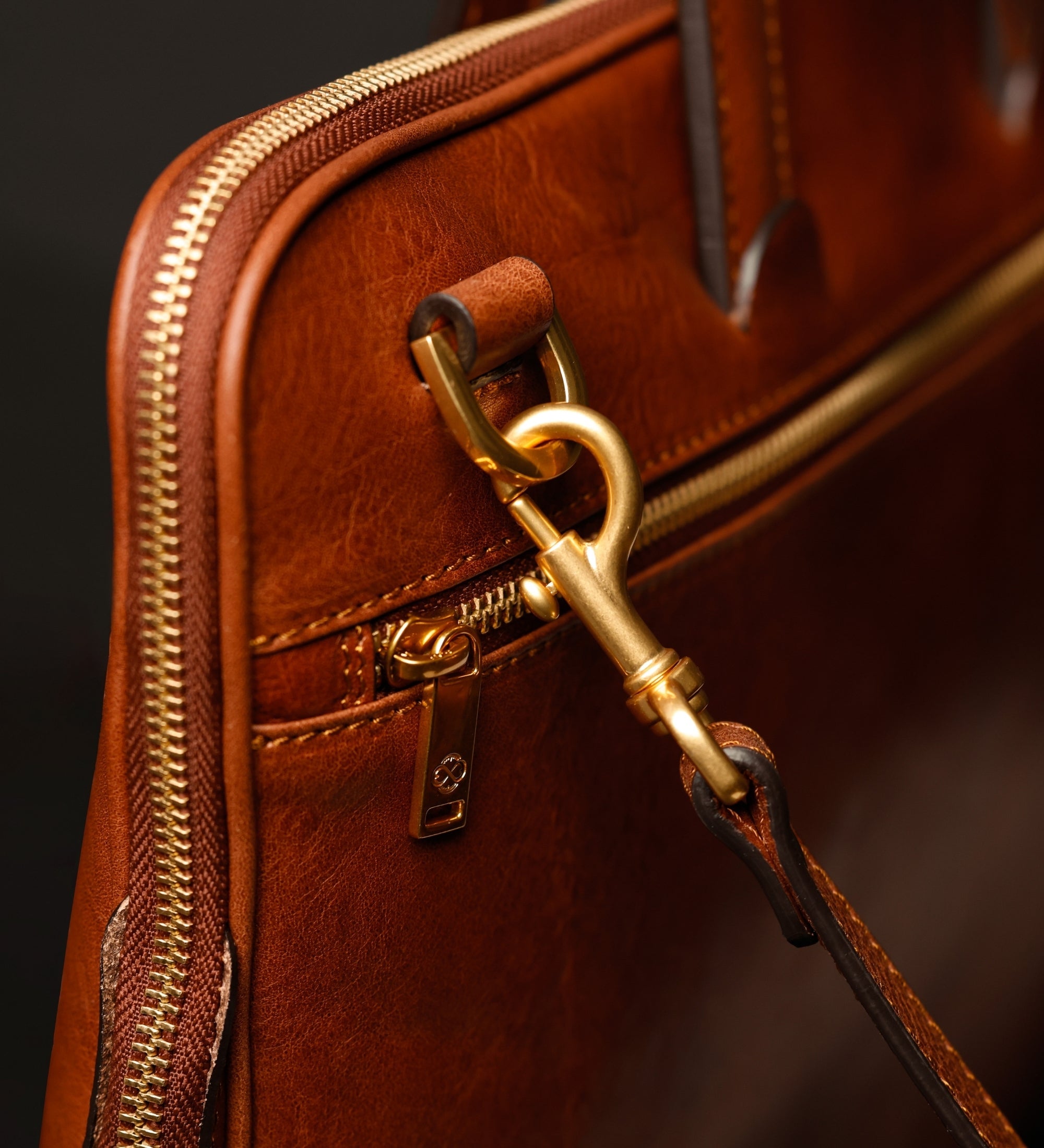 Skórzana teczka na laptopa - Brave New World