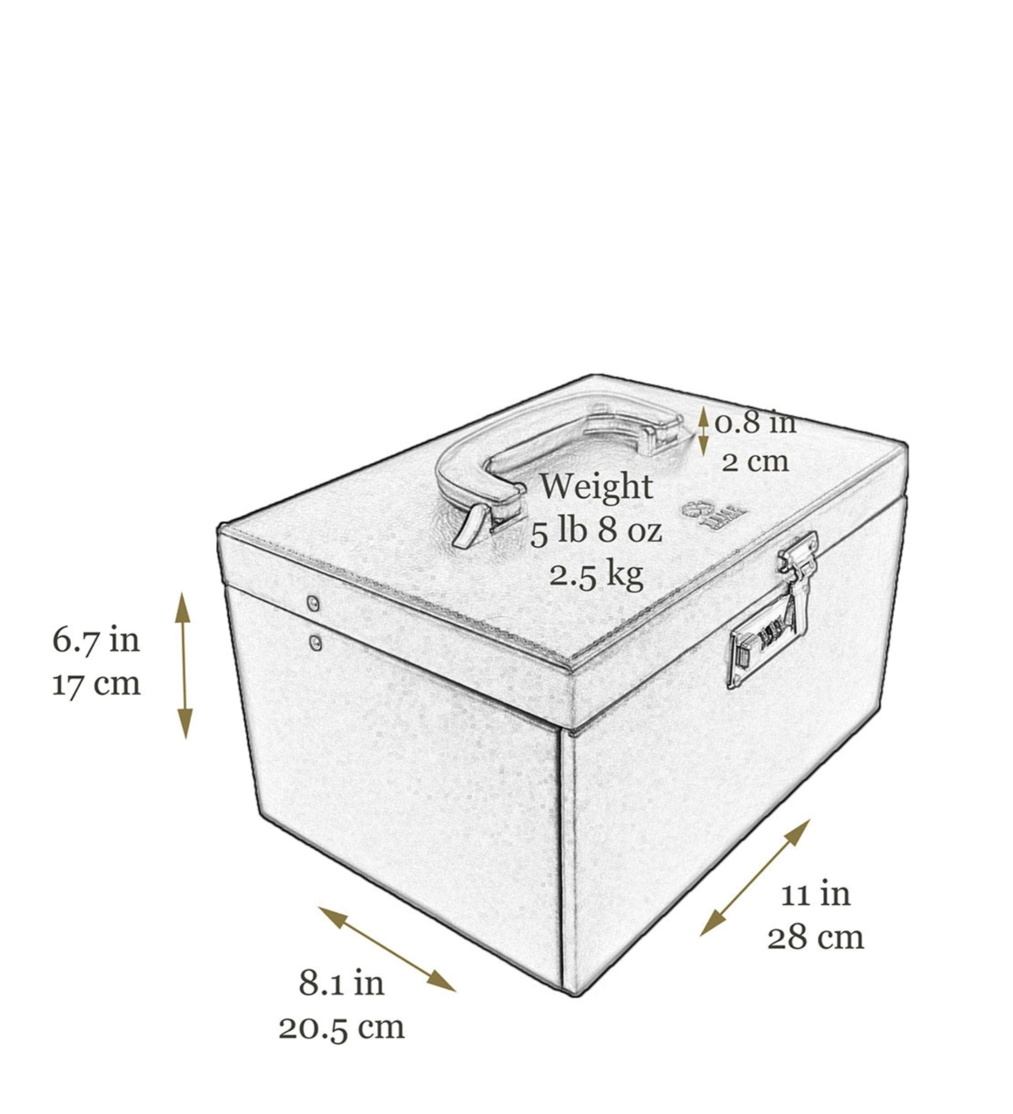 Duża szkatułka na biżuterię ze skóry dla kobiet - The Portrait of a Lady