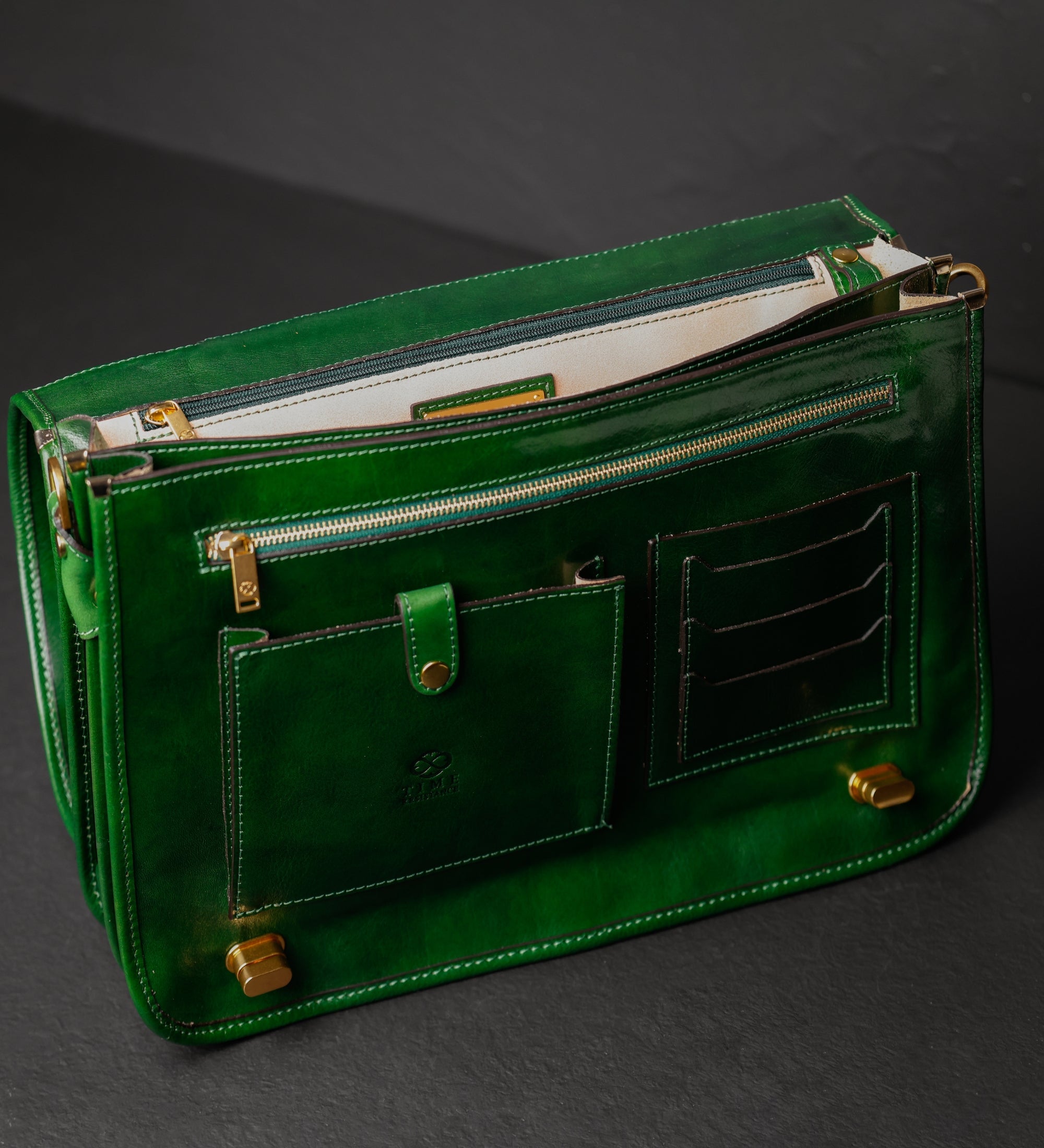 Skórzana teczka na laptopa - Illusions