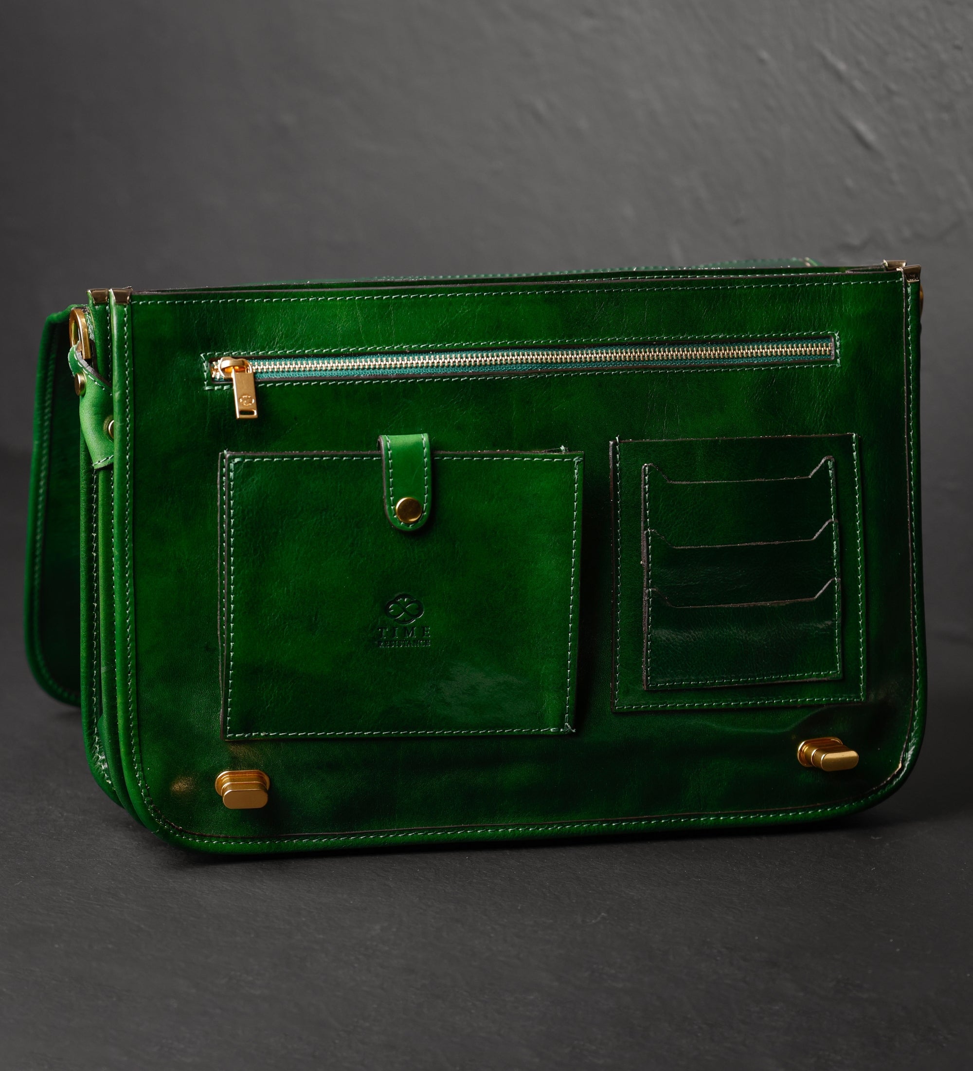 Skórzana teczka na laptopa - Illusions