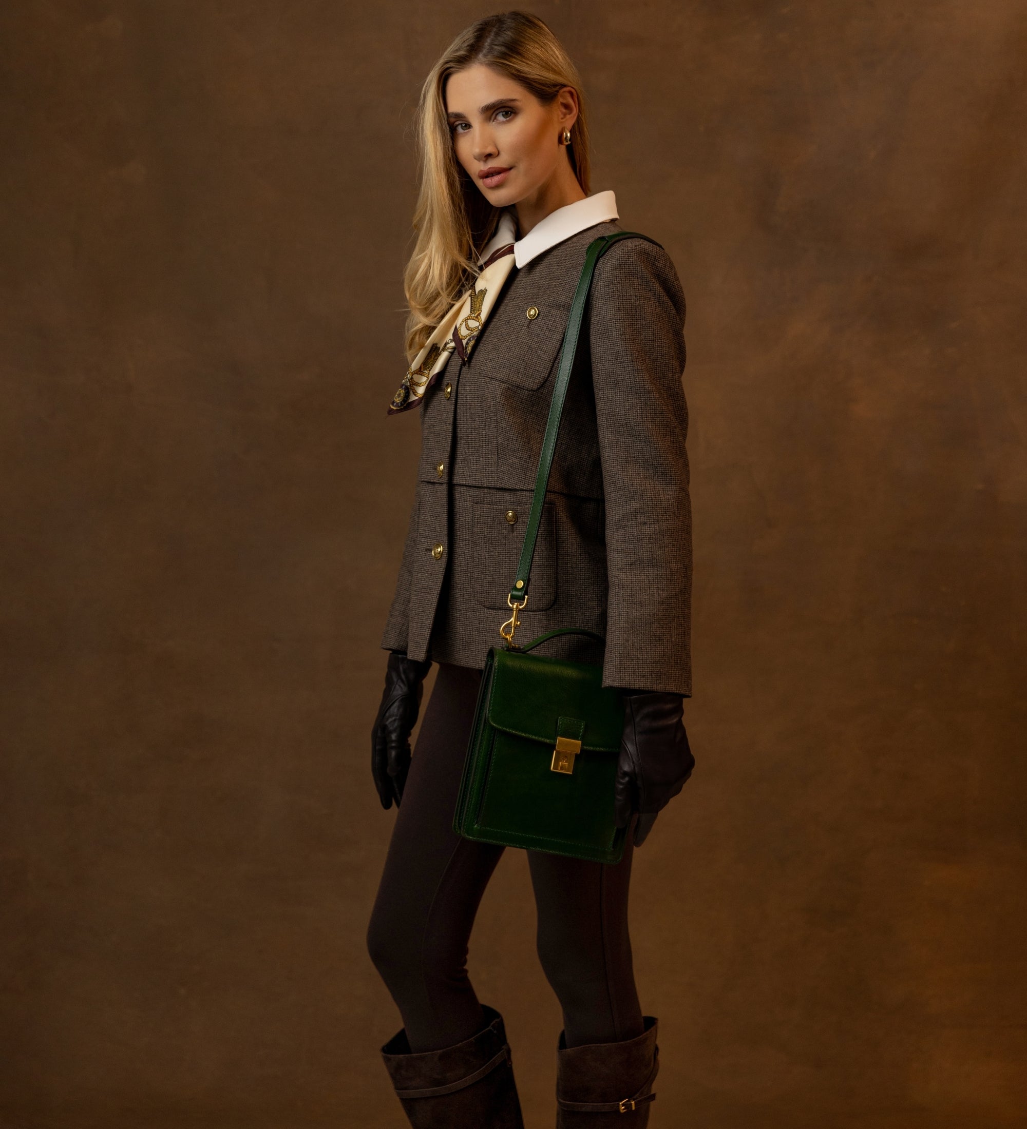 Mała skórzana teczka dla kobiet - Walden