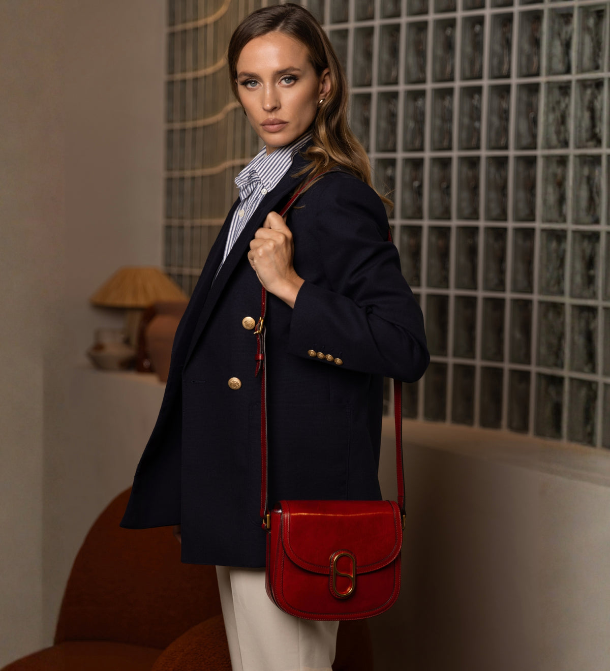 Skórzana torba saddle torba crossbody dla kobiet - Villette