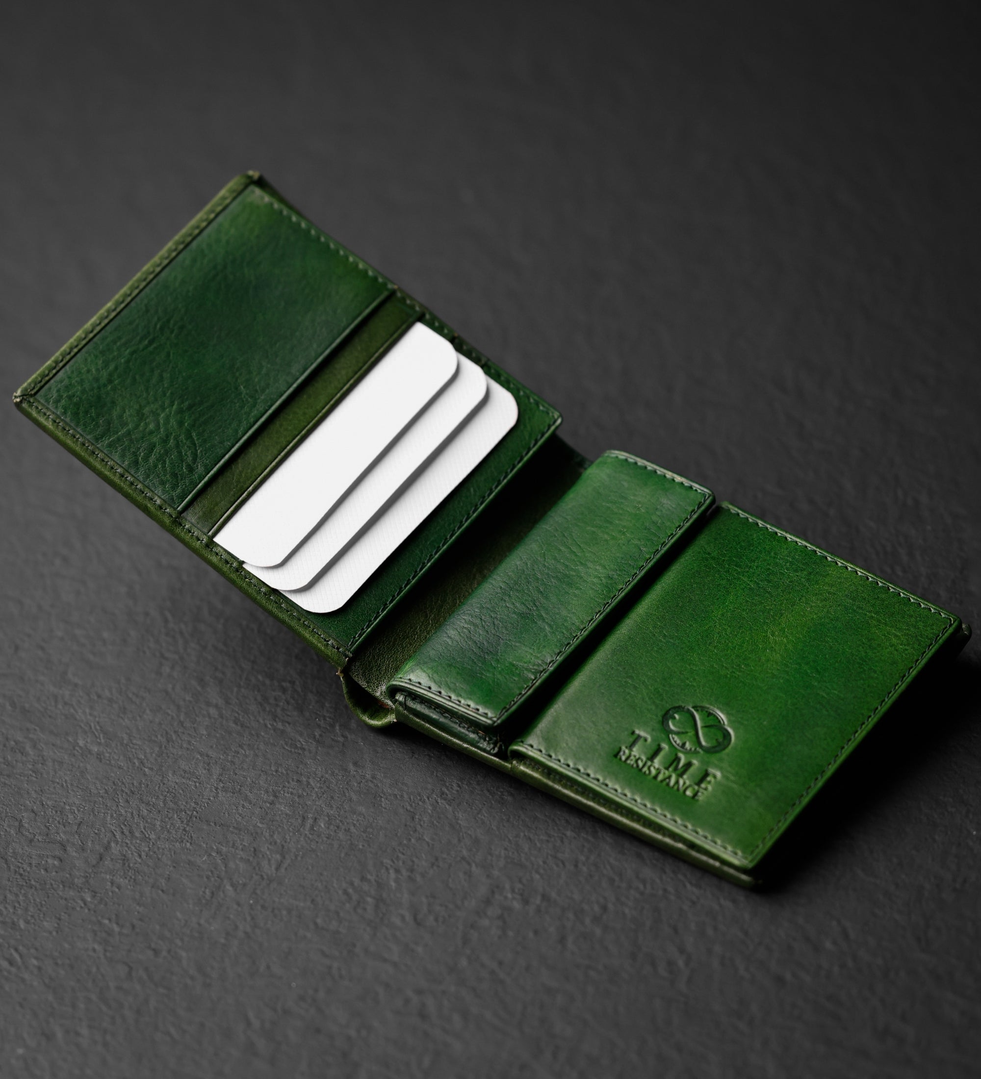 Skórzany portfel składany - Daniel