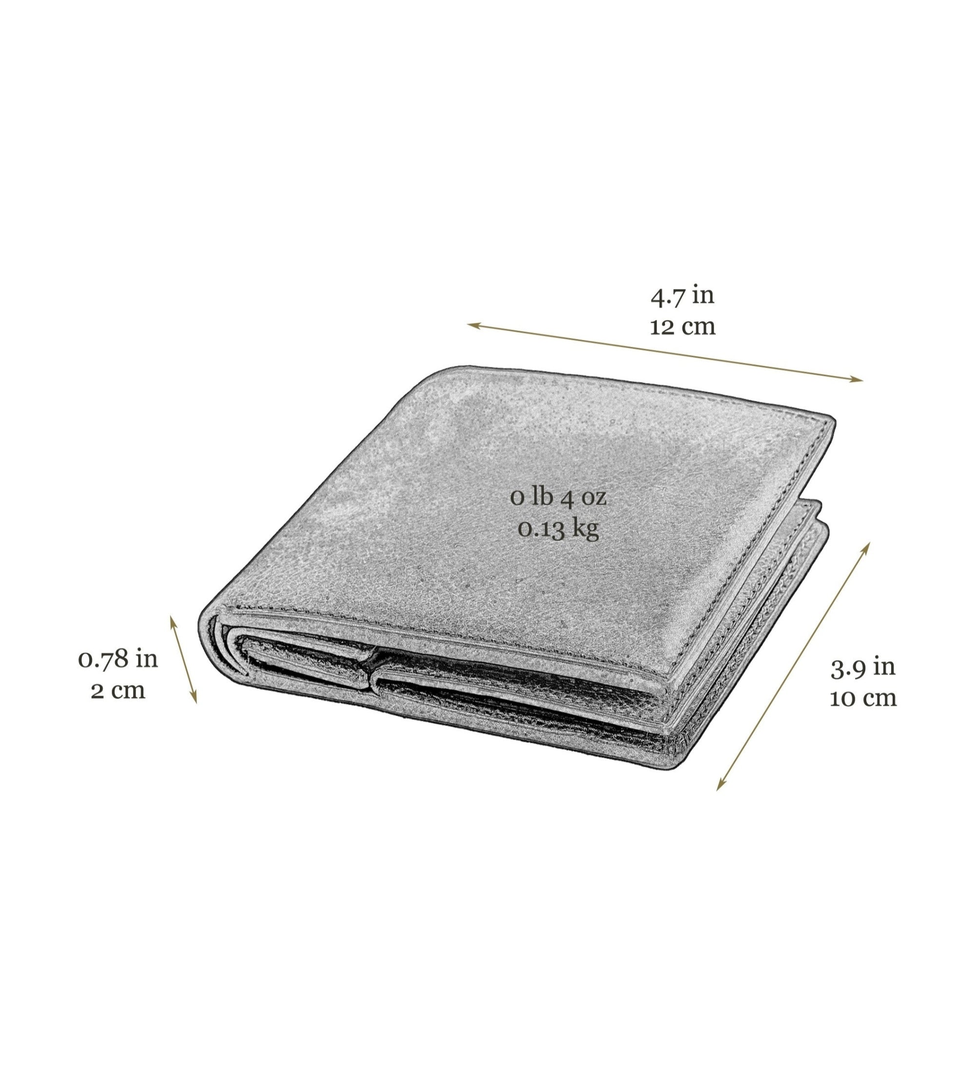 Skórzany portfel składany - Daniel