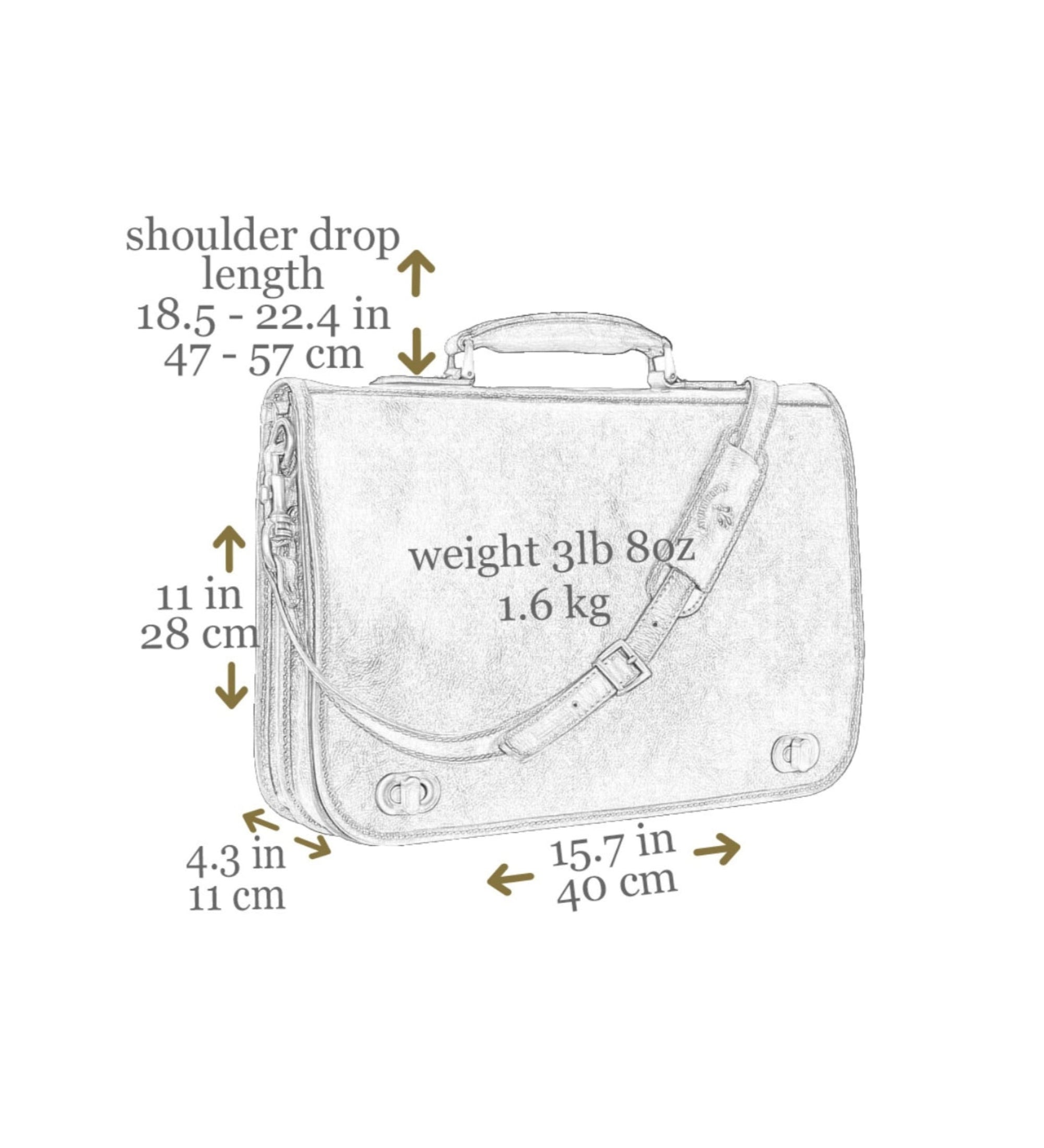 Skórzana teczka na laptopa - Illusions