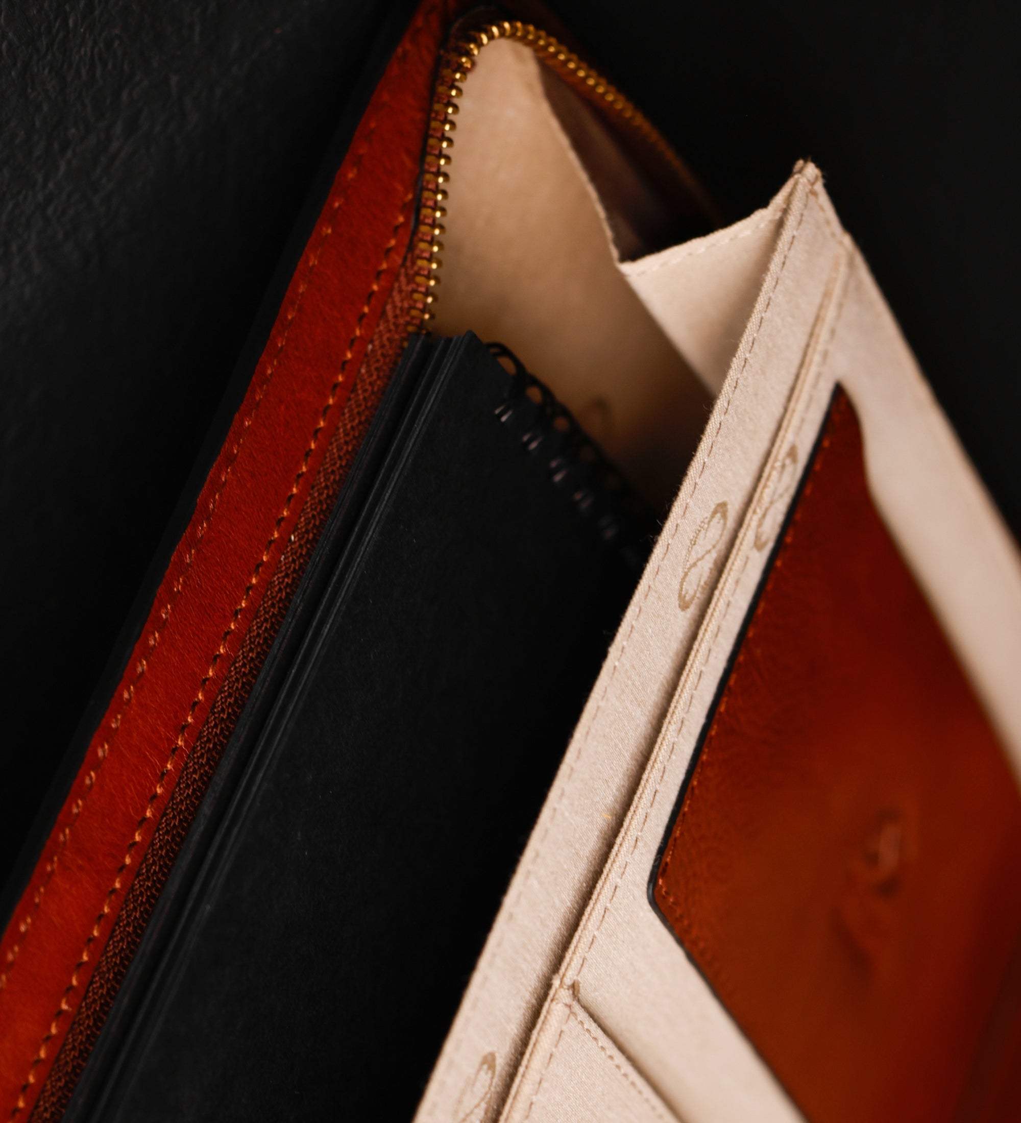 Skórzany organizer folder na dokumenty A4 - Candide