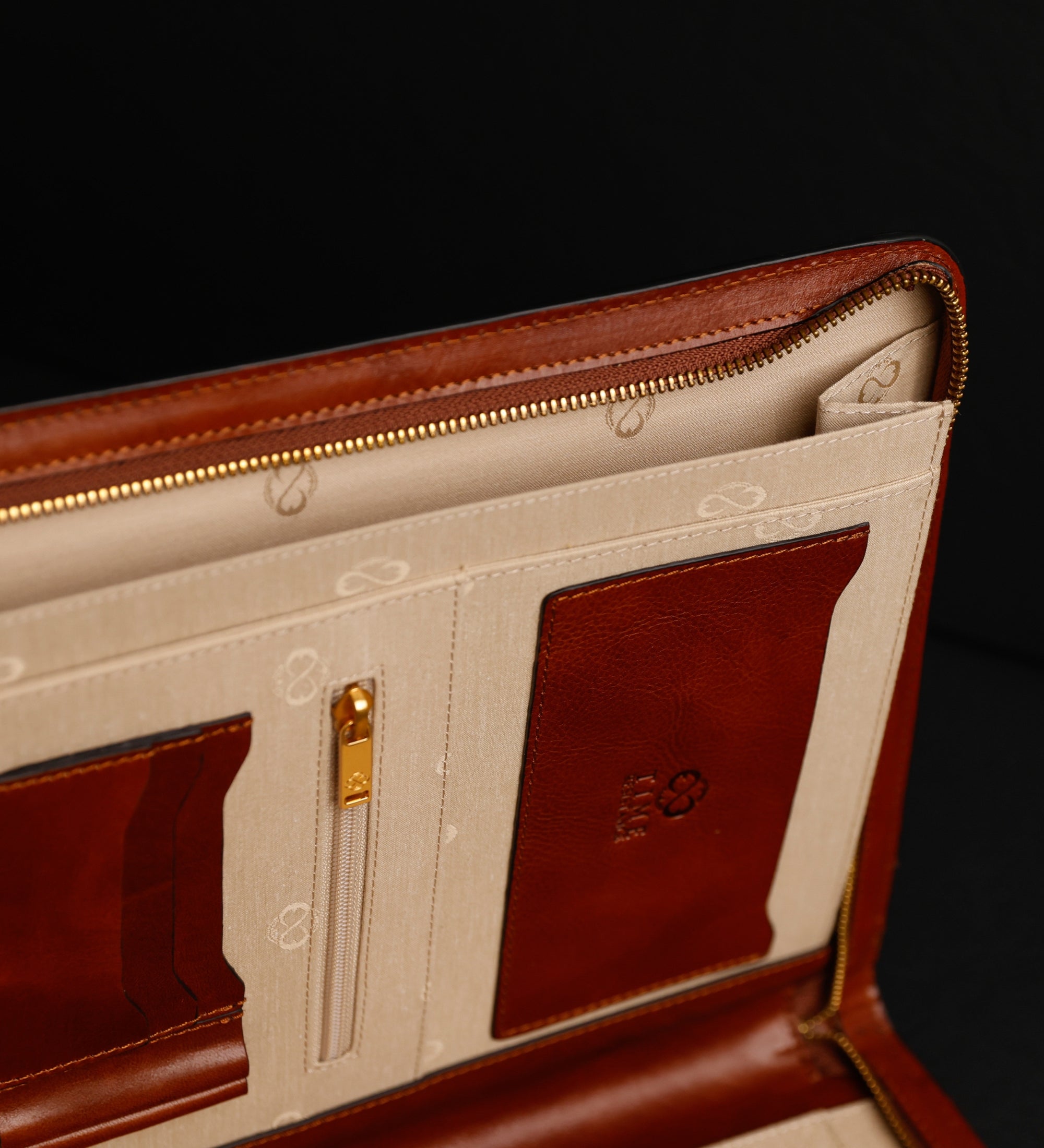 Skórzana teczka na dokumenty A4 dla kobiet - Candide