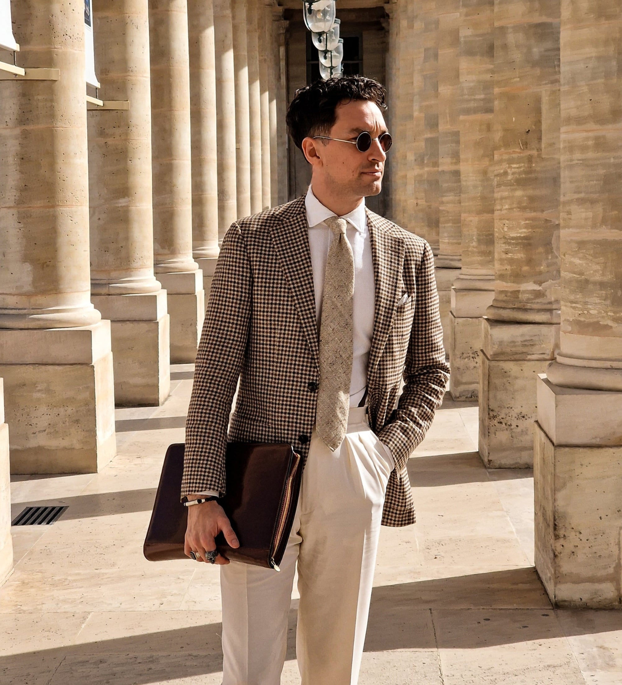 Skórzany organizer folder na dokumenty A4 - Candide