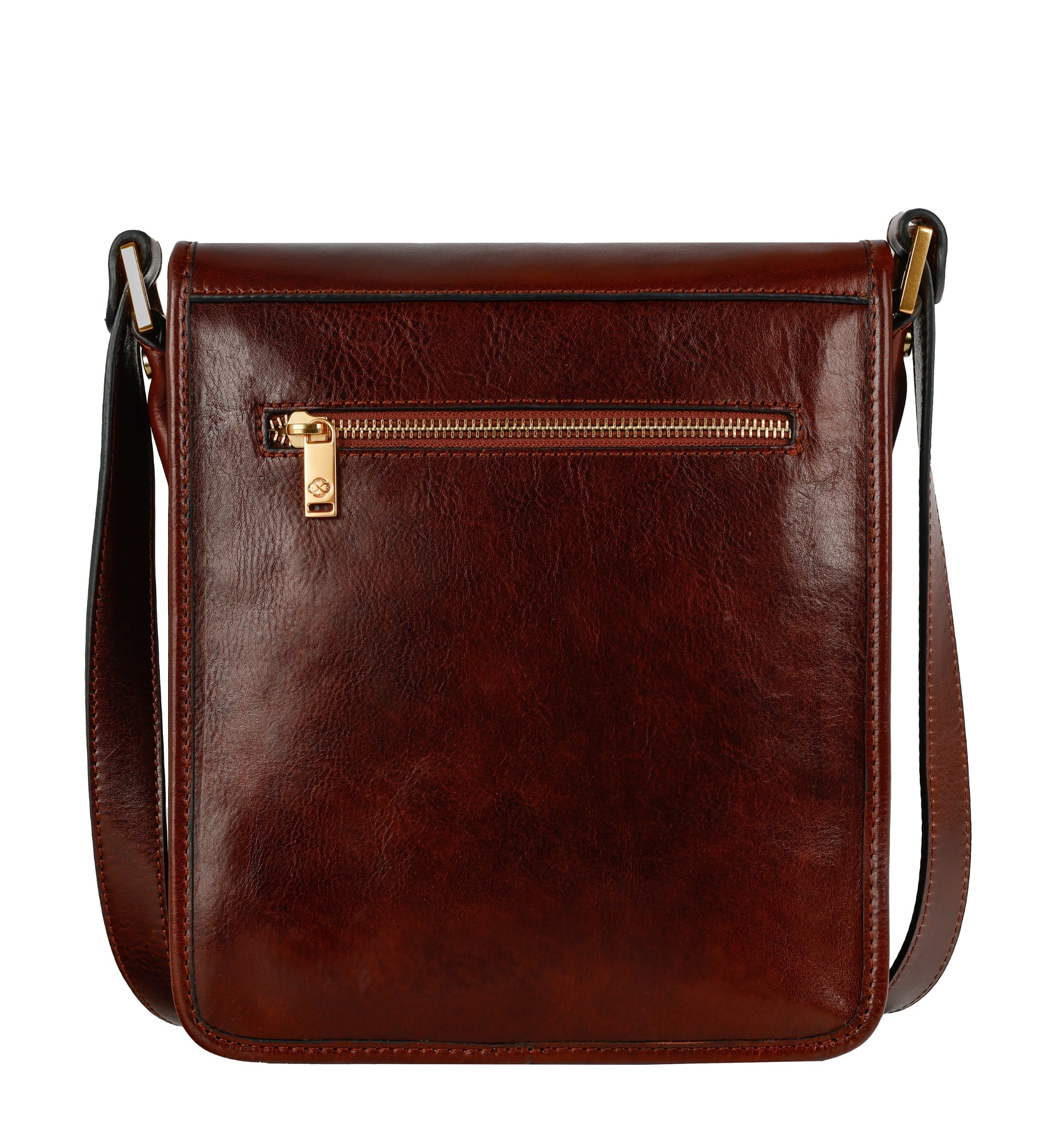 Mała skórzana torba listonoszka - On The Road