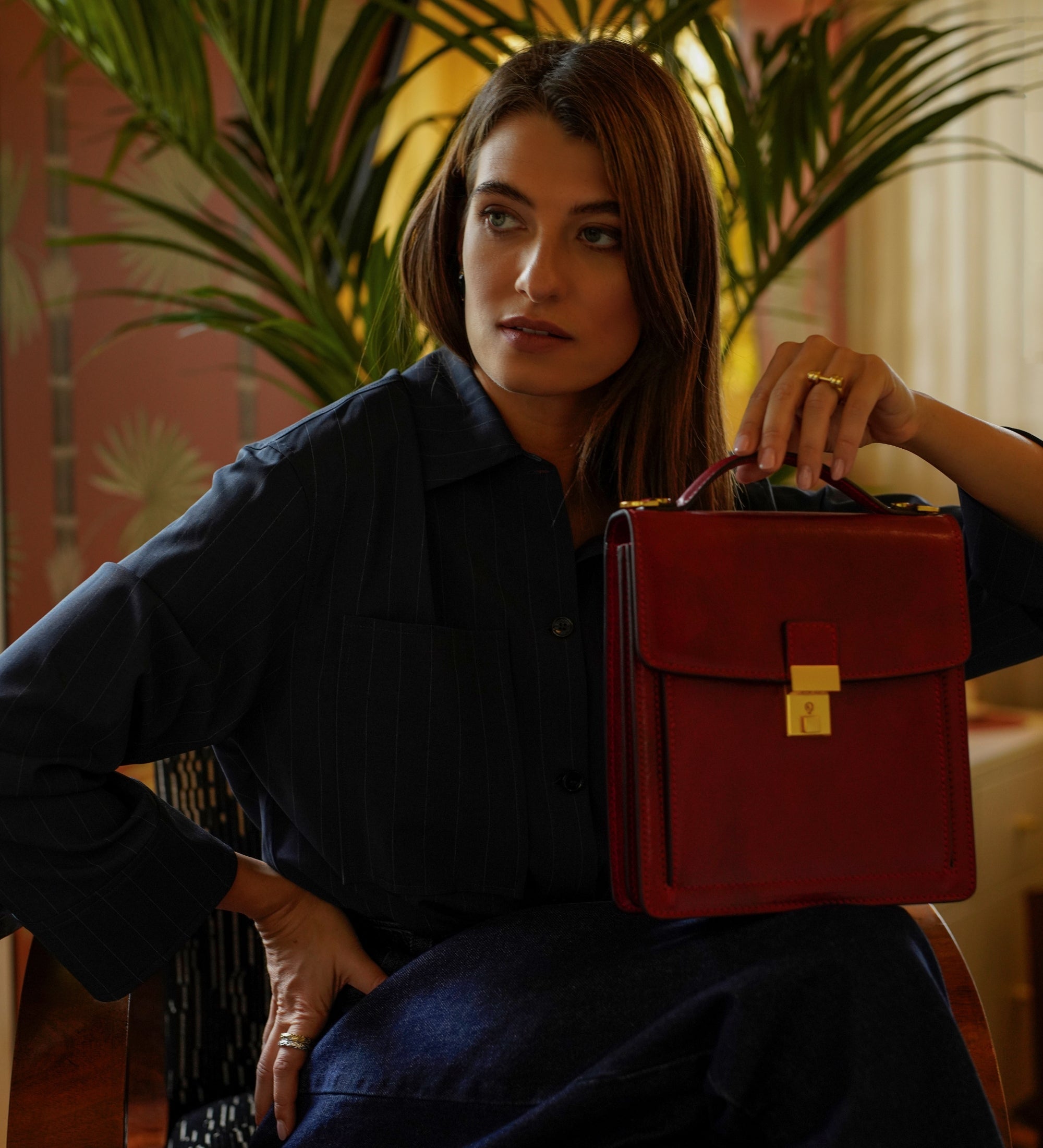 Mała skórzana teczka dla kobiet - Walden