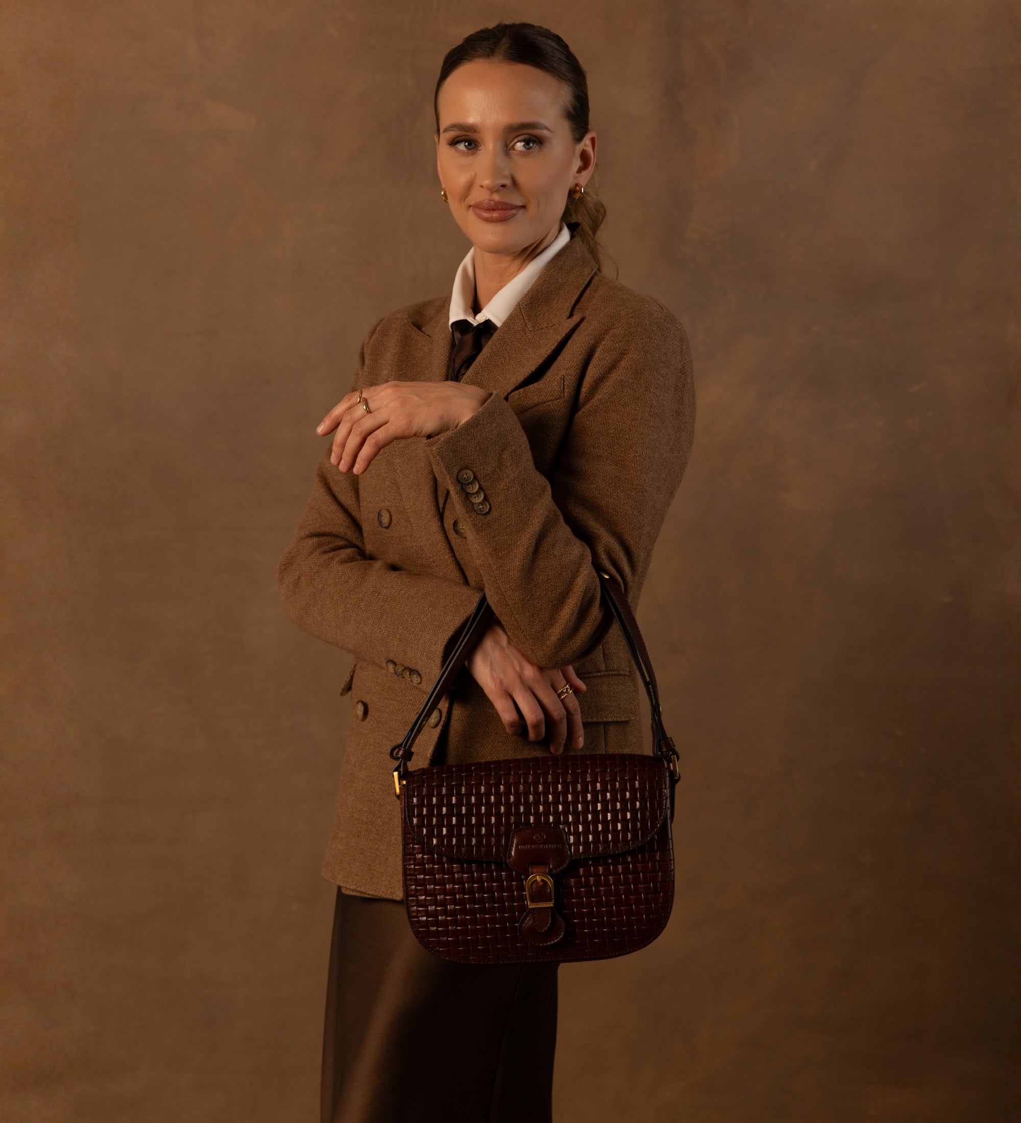 Skórzana torba typu saddle dla kobiet - Romola