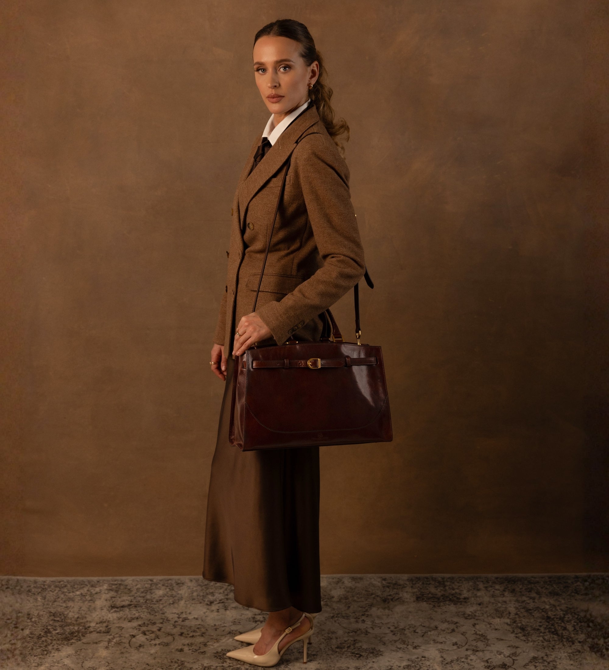 Skórzana torebka dla kobiet - Shirley