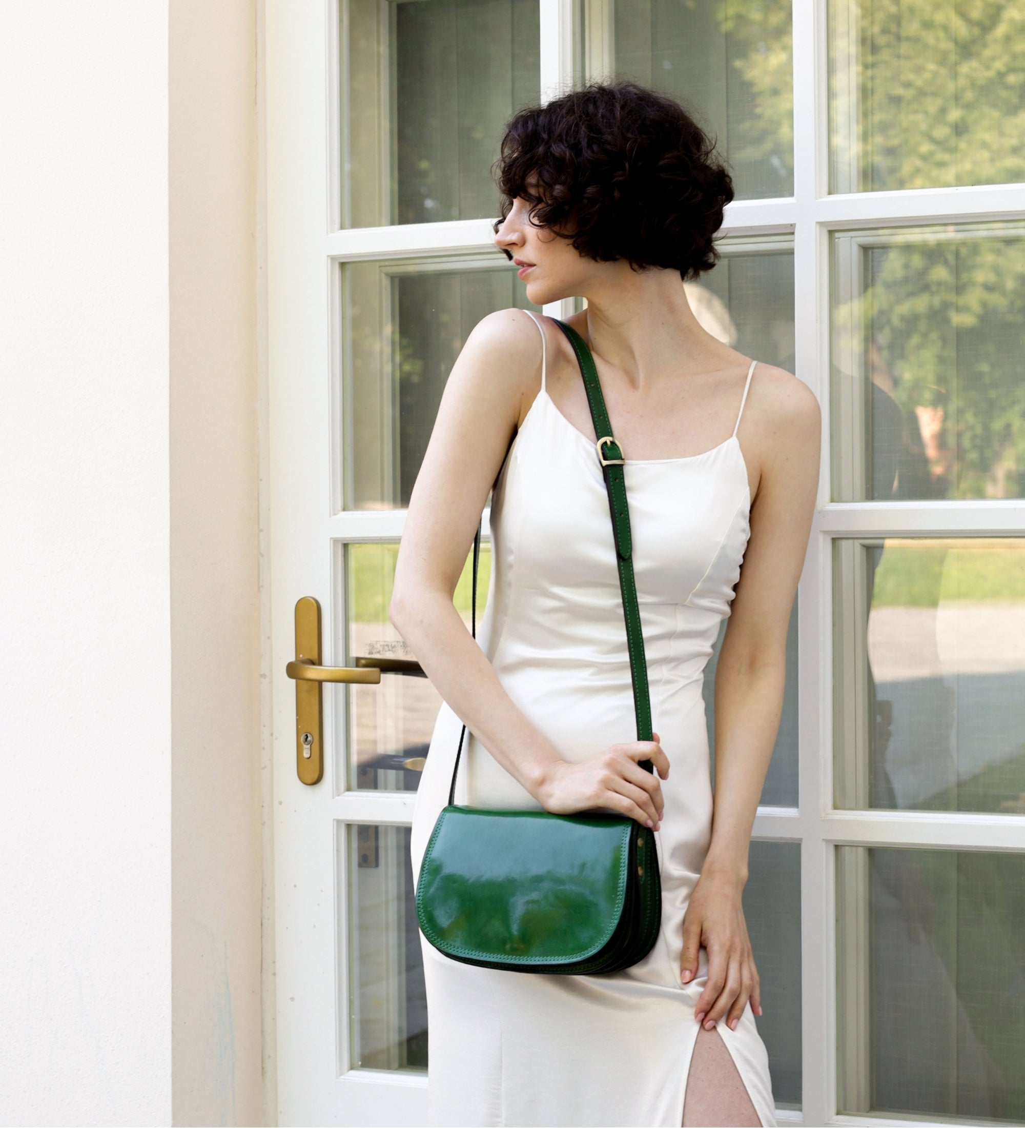 Skórzana torba saddle torba crossbody dla kobiet - Moonfleet