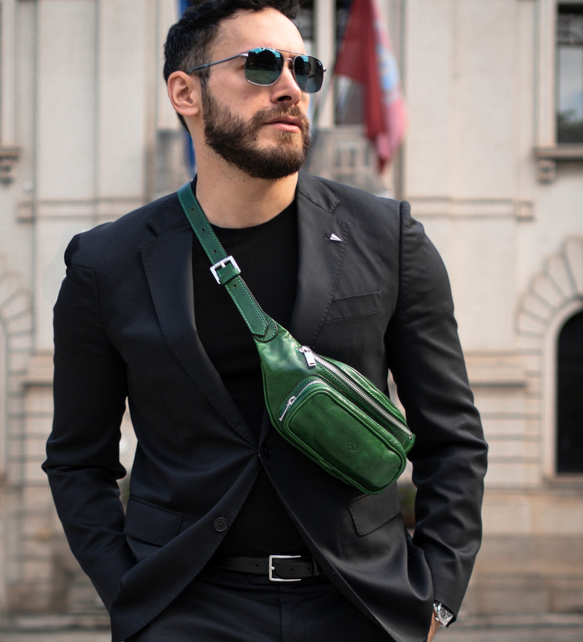 Skórzana torba typu sling nerka - Independent People