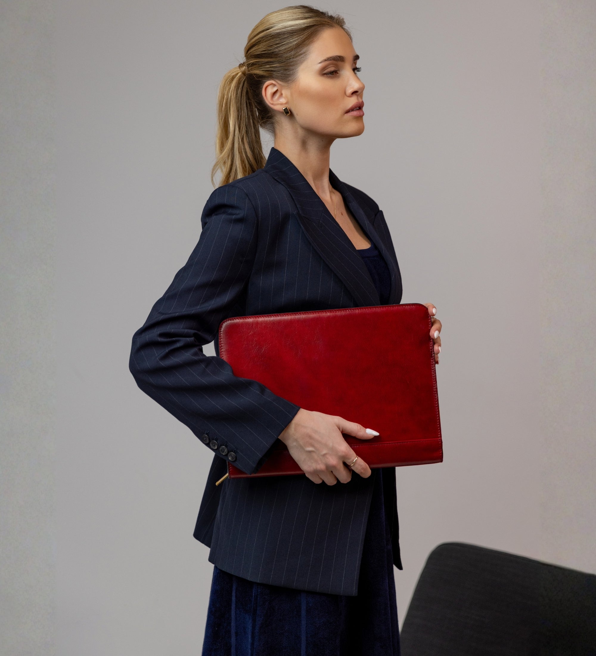 Skórzana teczka na dokumenty A4 dla kobiet - Candide