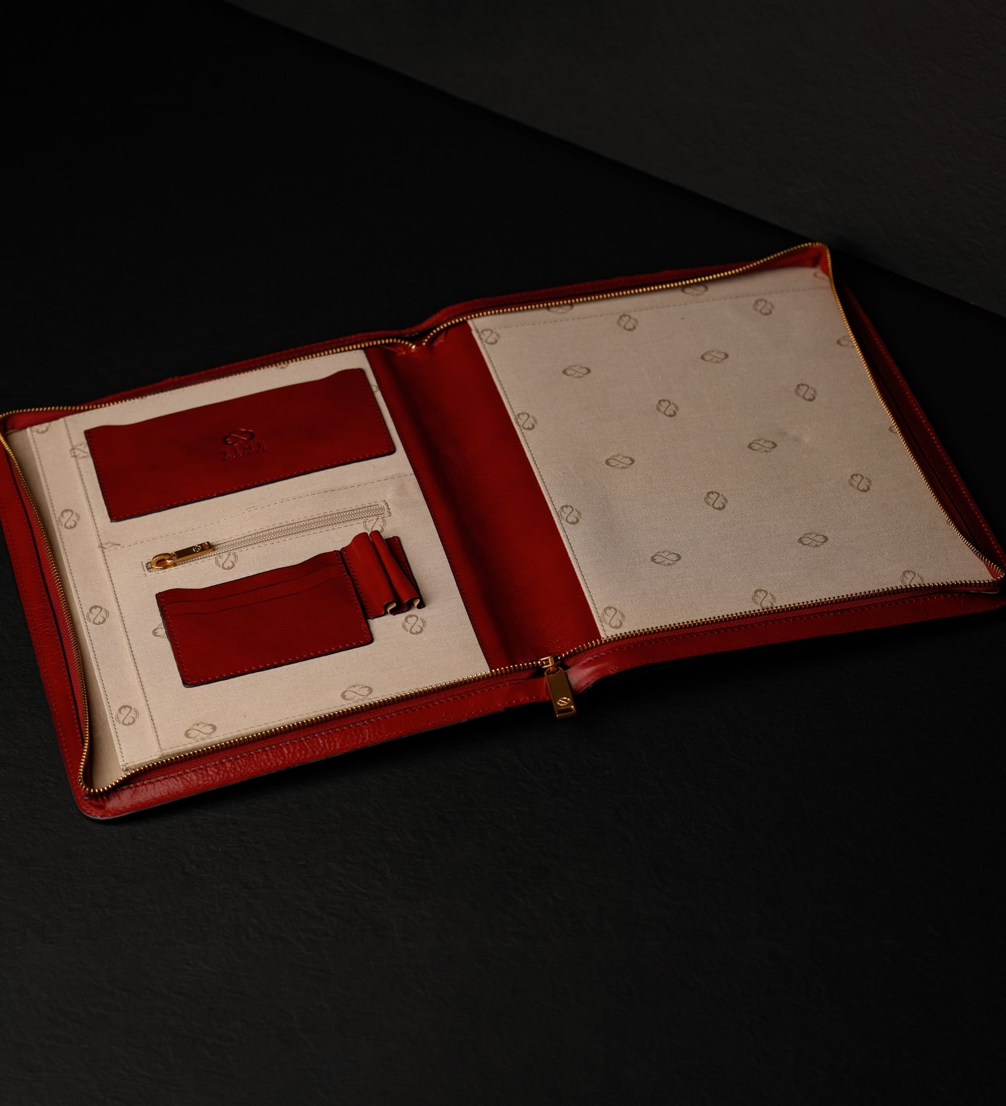 Skórzany organizer folder na dokumenty A4 - Candide