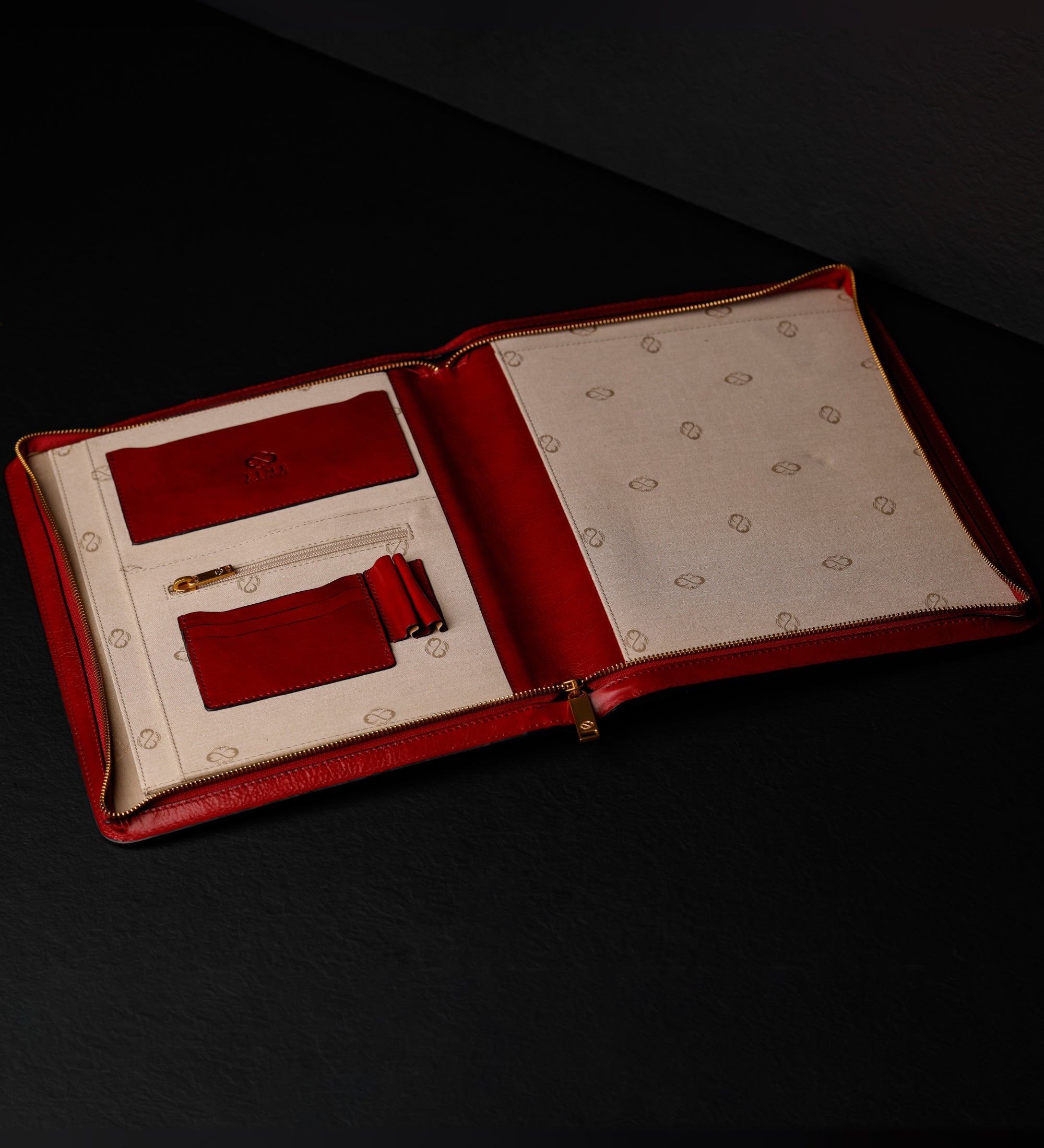 Skórzany organizer folder na dokumenty A4 - Candide