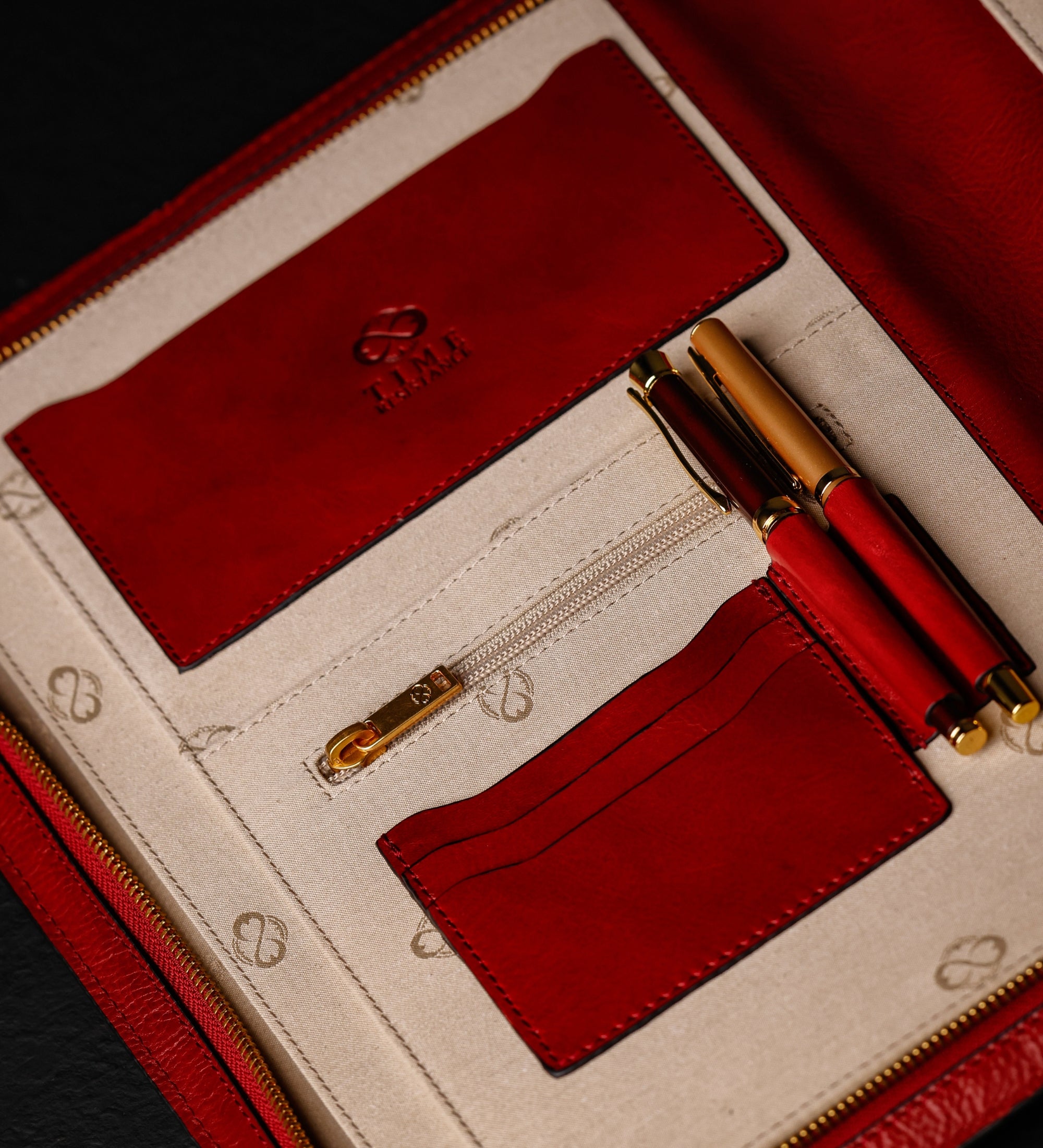 Skórzany organizer folder na dokumenty A4 - Candide