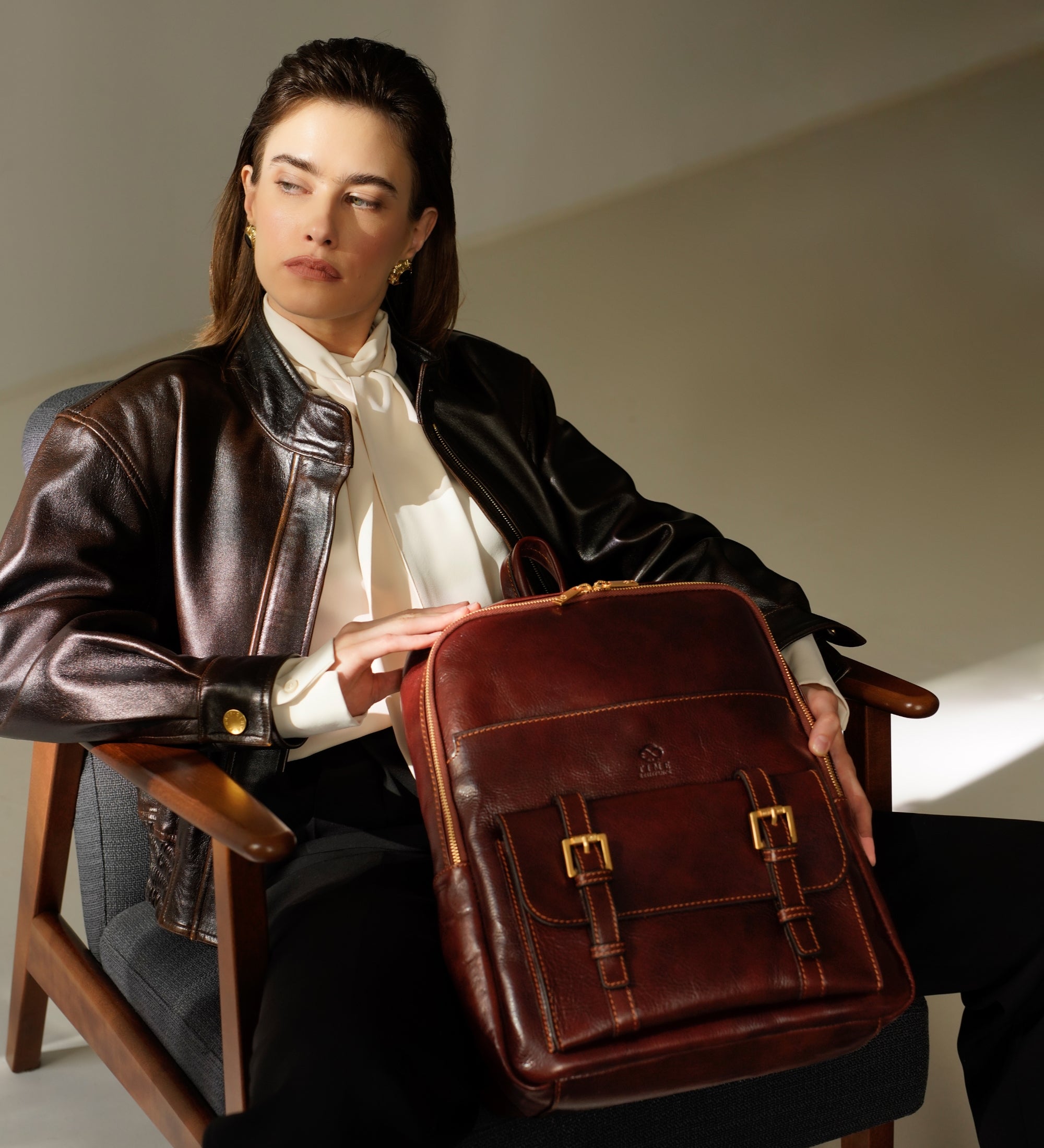 Skórzany plecak/torba podróżna dla kobiet - The Divine Comedy