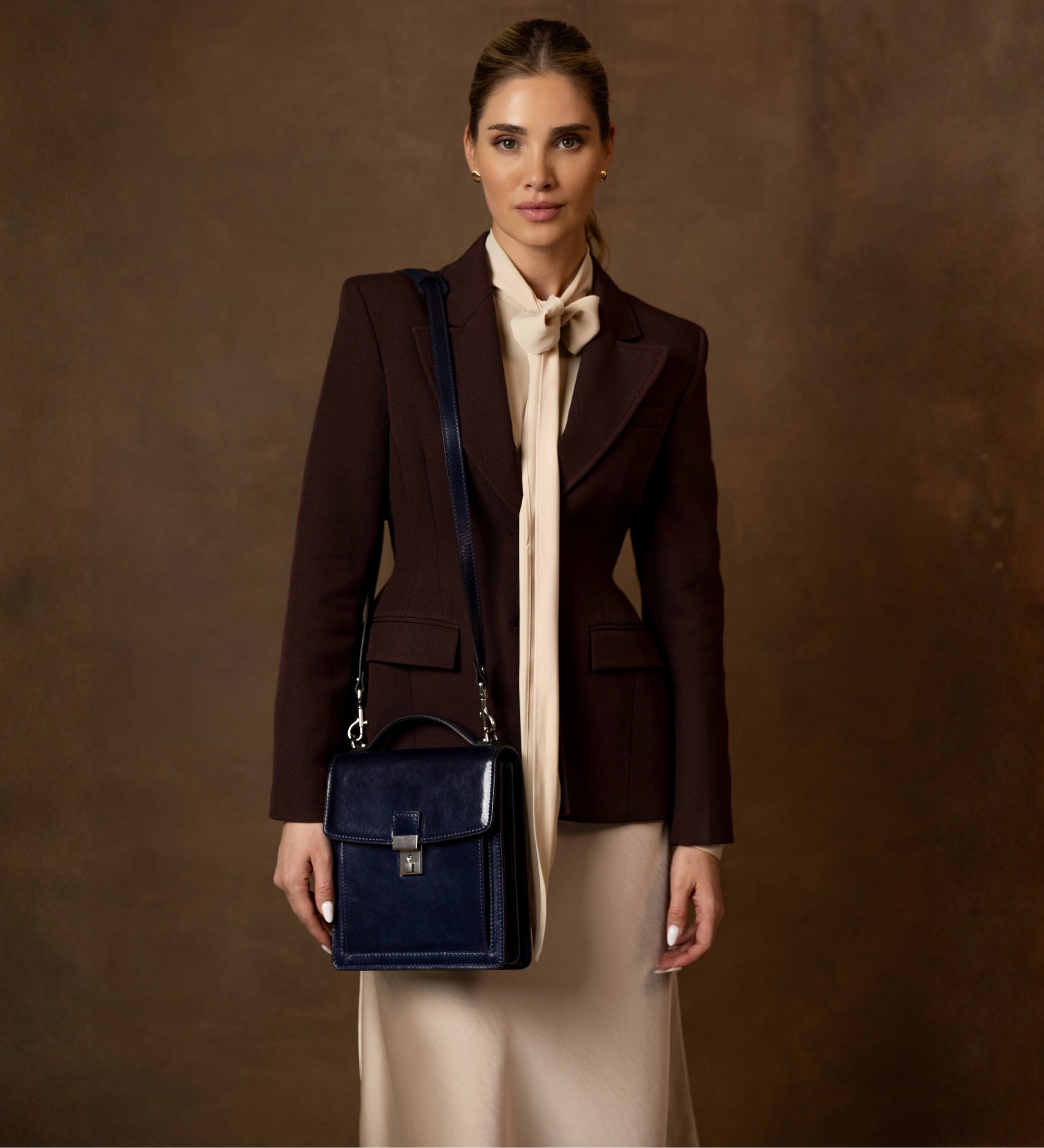 Mała skórzana teczka dla kobiet - Walden