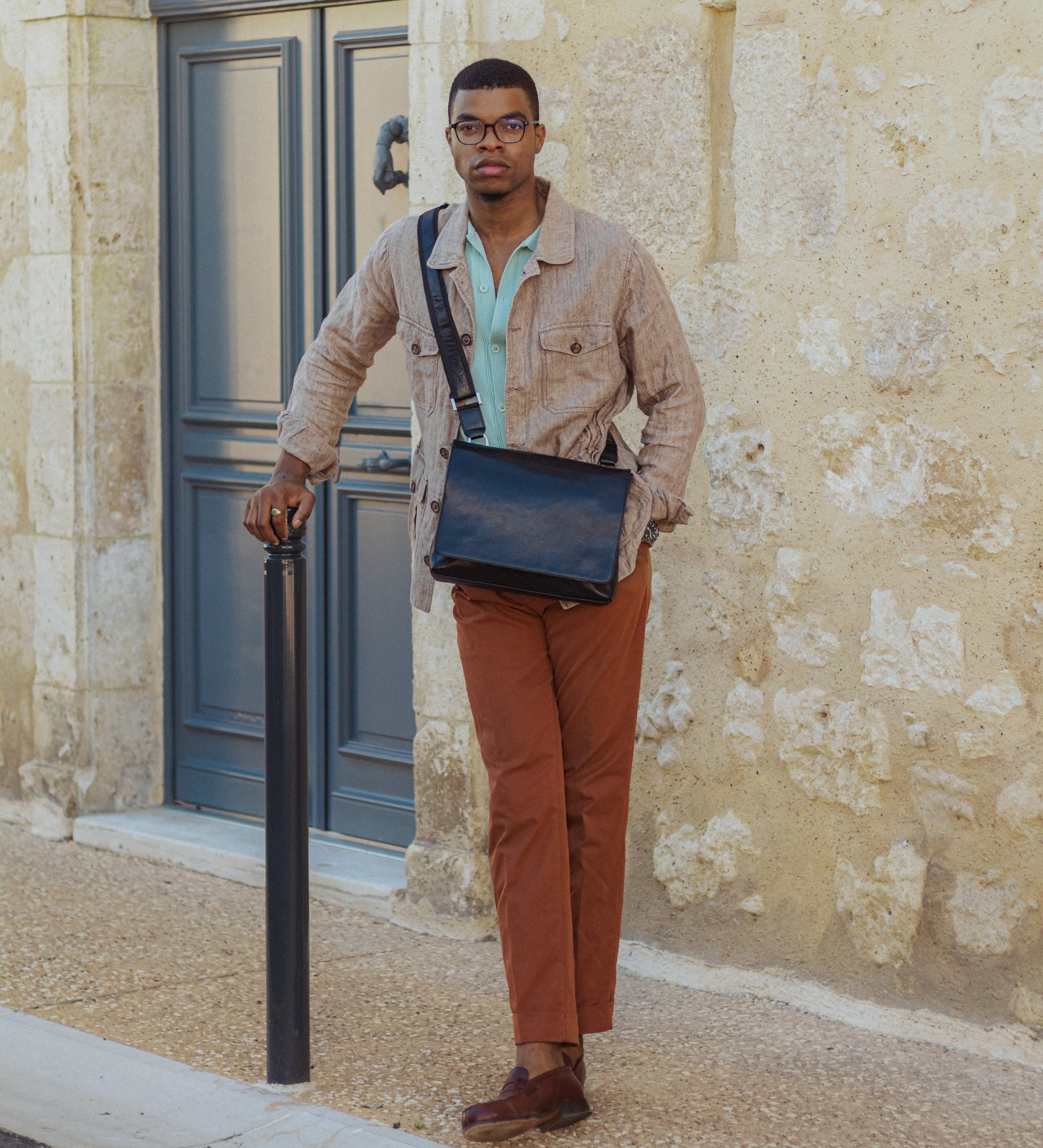 Torba listonoszka ze skóry - A Room with a View