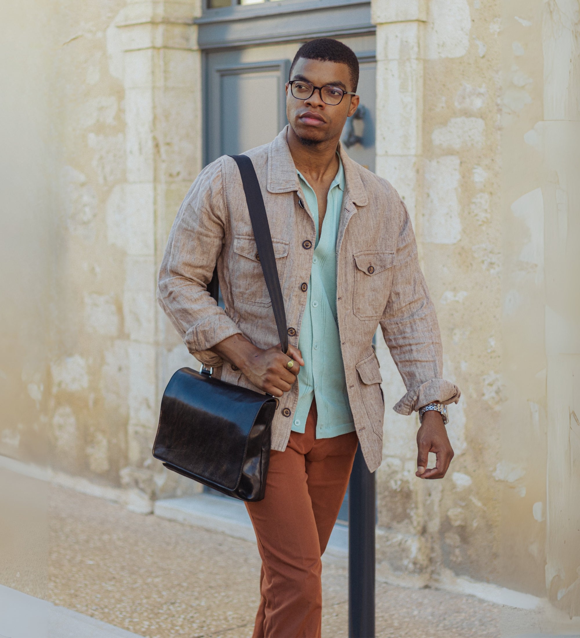 Torba listonoszka ze skóry - A Room with a View