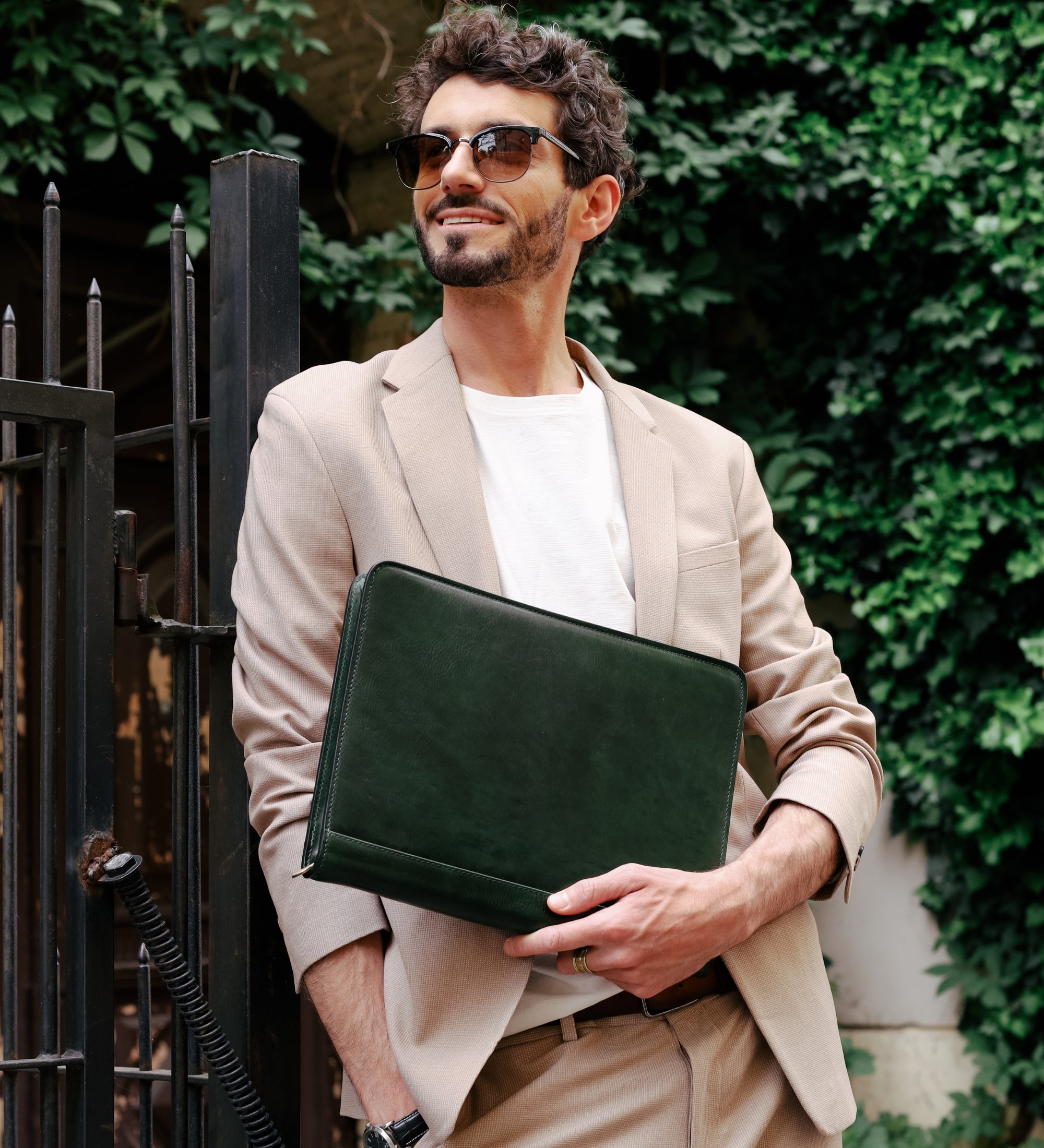 Skórzany organizer folder na dokumenty A4 - Candide