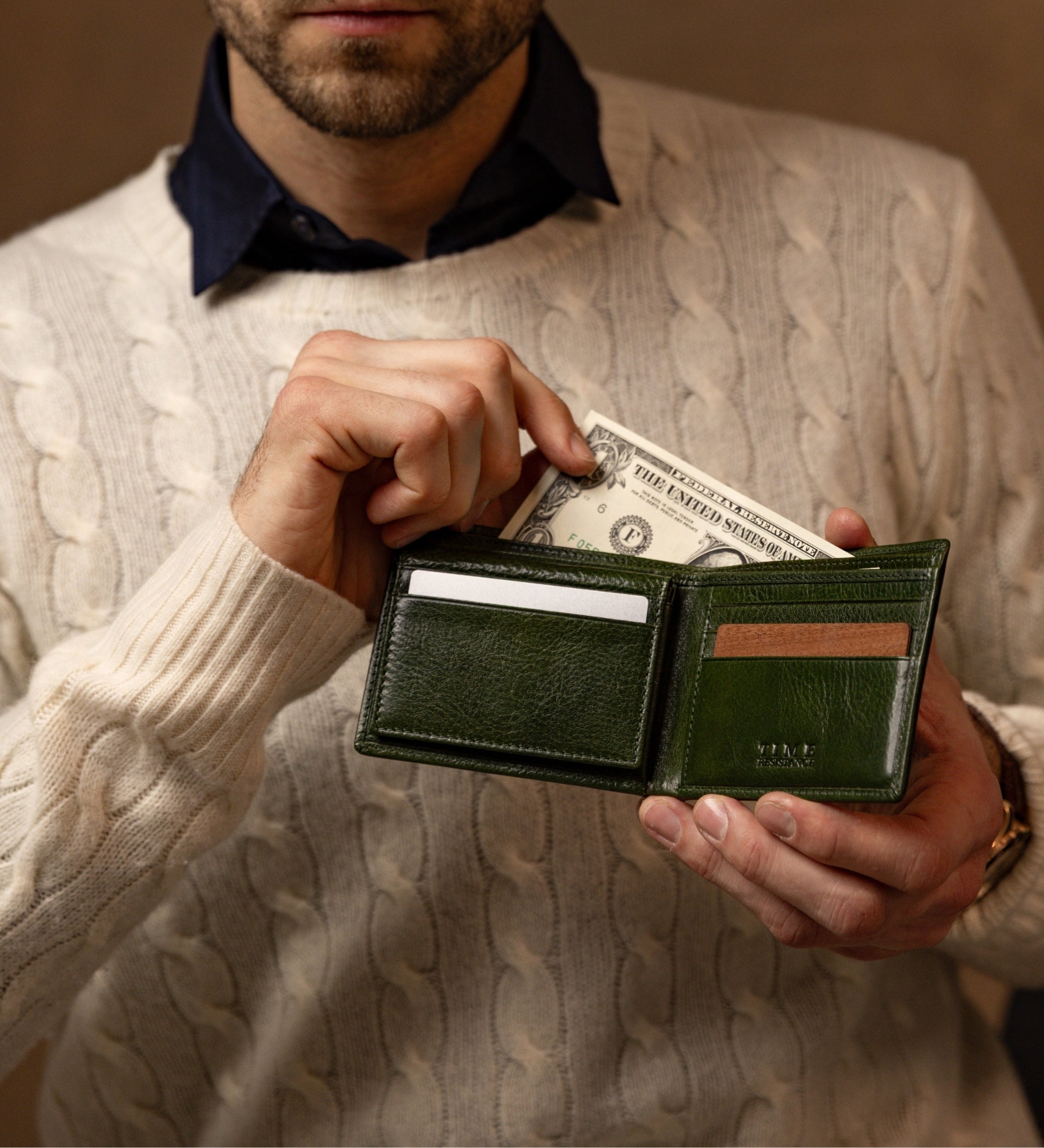 Skórzany portfel składany - Poetic Justice