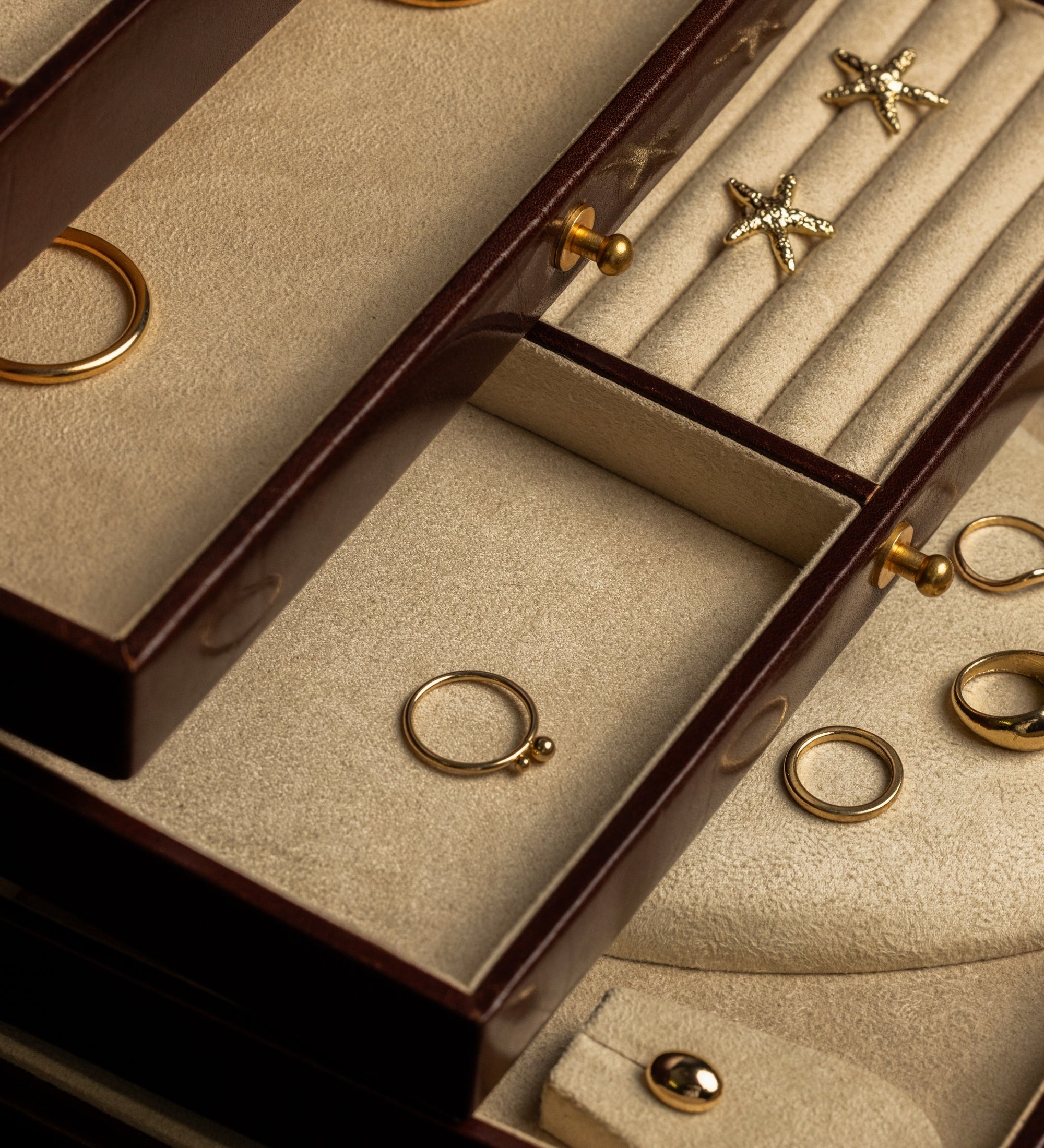 Duża szkatułka na biżuterię ze skóry dla kobiet - The Portrait of a Lady