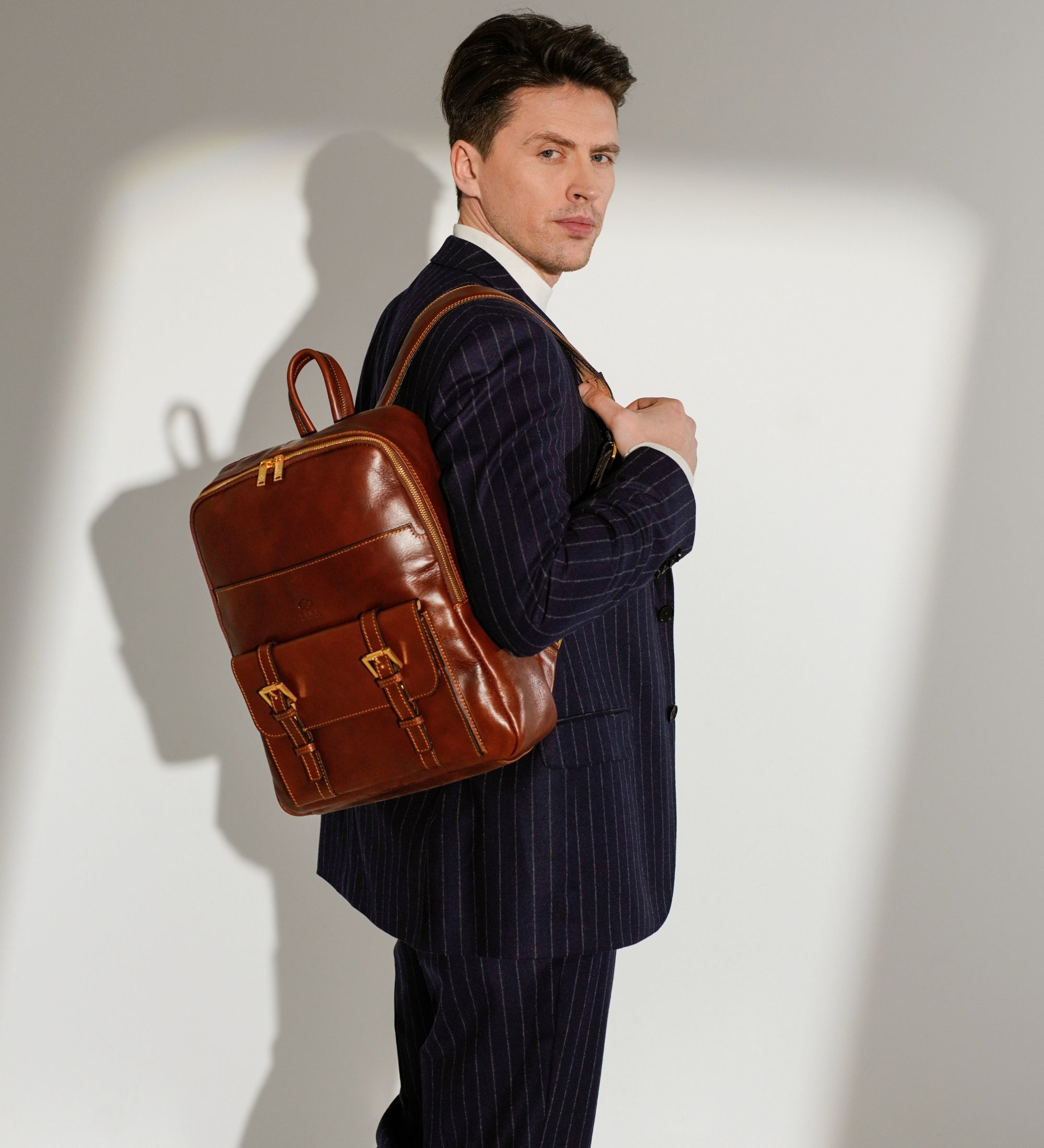 Duży plecak skórzany dla mężczyzn - The Divine Comedy