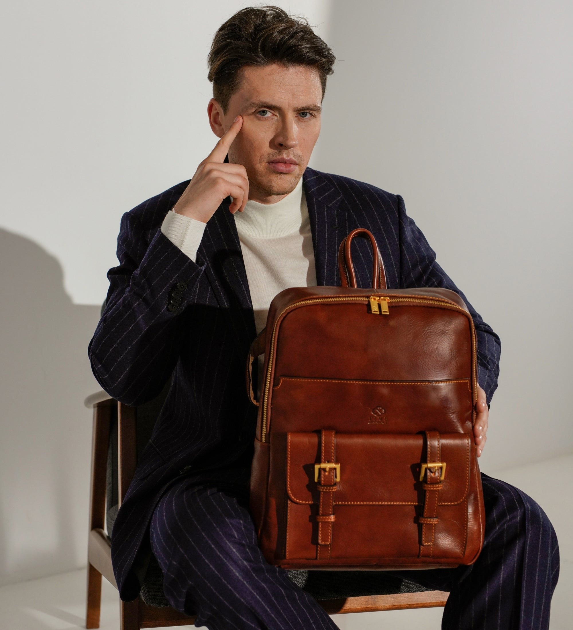 Duży plecak skórzany dla mężczyzn - The Divine Comedy